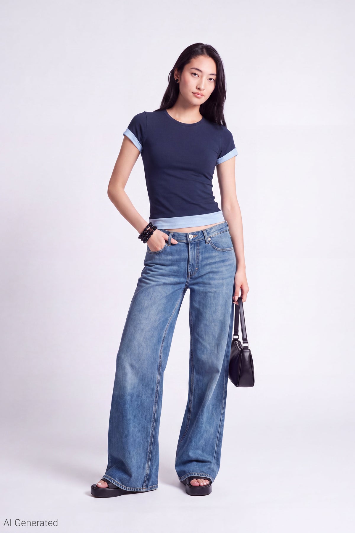Short Sleeve Layered Twofer Top
