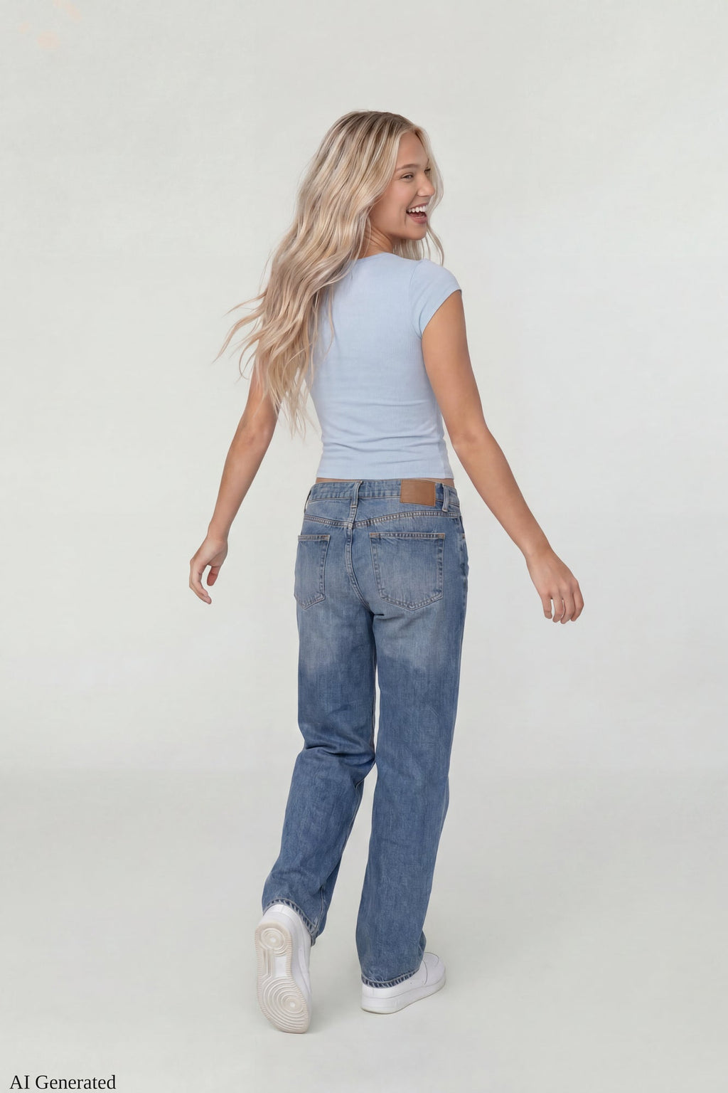 Lace Trim V-Neck T-Shirt