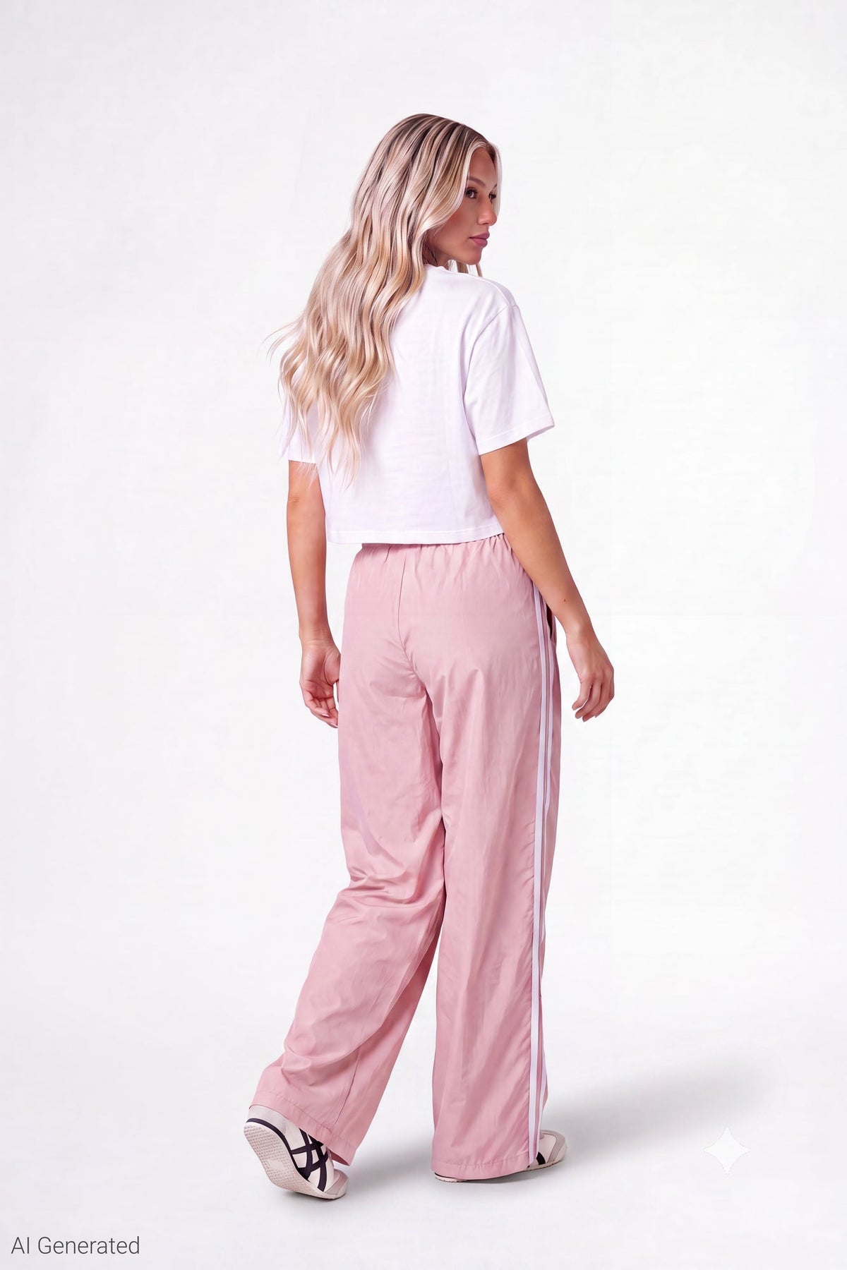 Wide Leg Track Pant