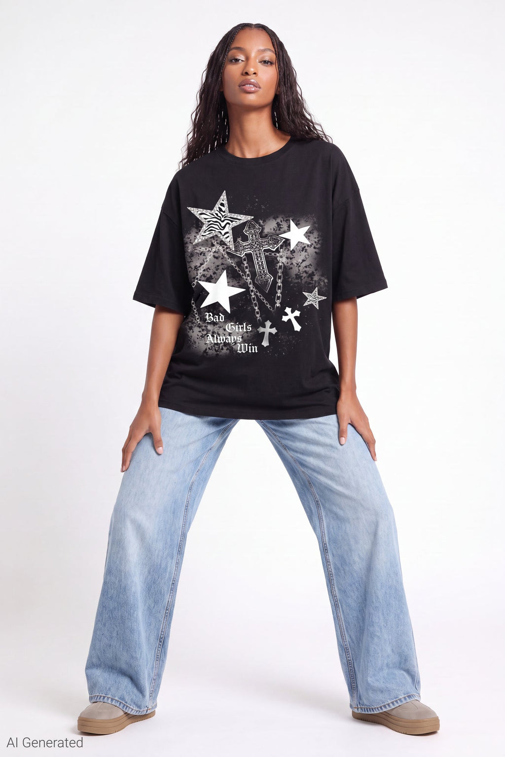 Oversized Soft Graphic T-Shirt