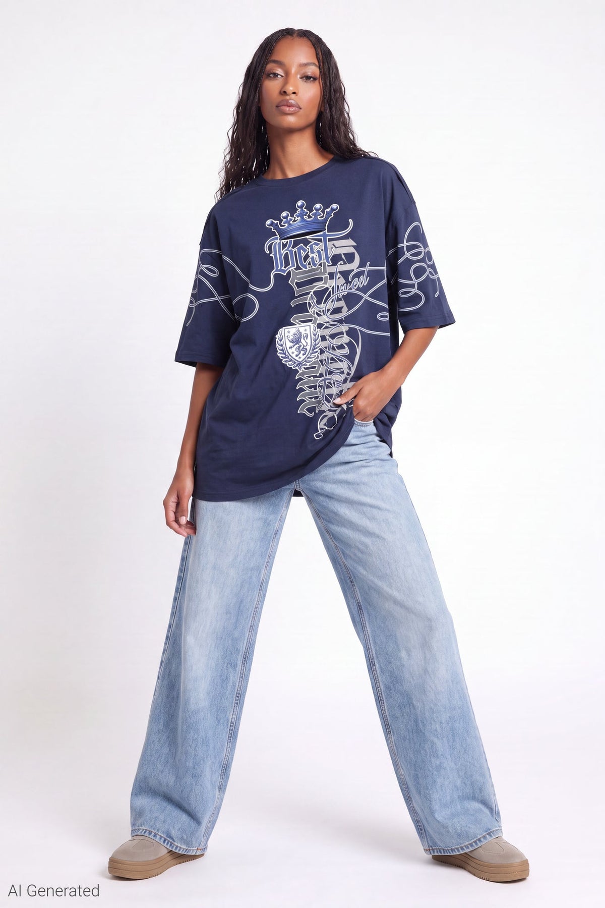 Oversized Soft Graphic T-Shirt