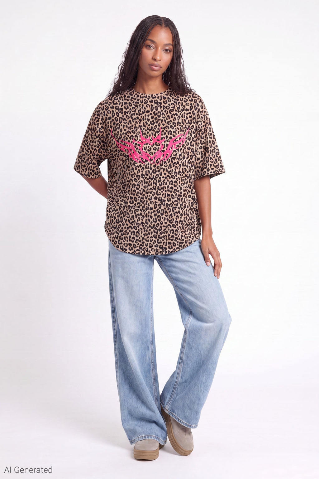 Oversized Soft Graphic T-Shirt