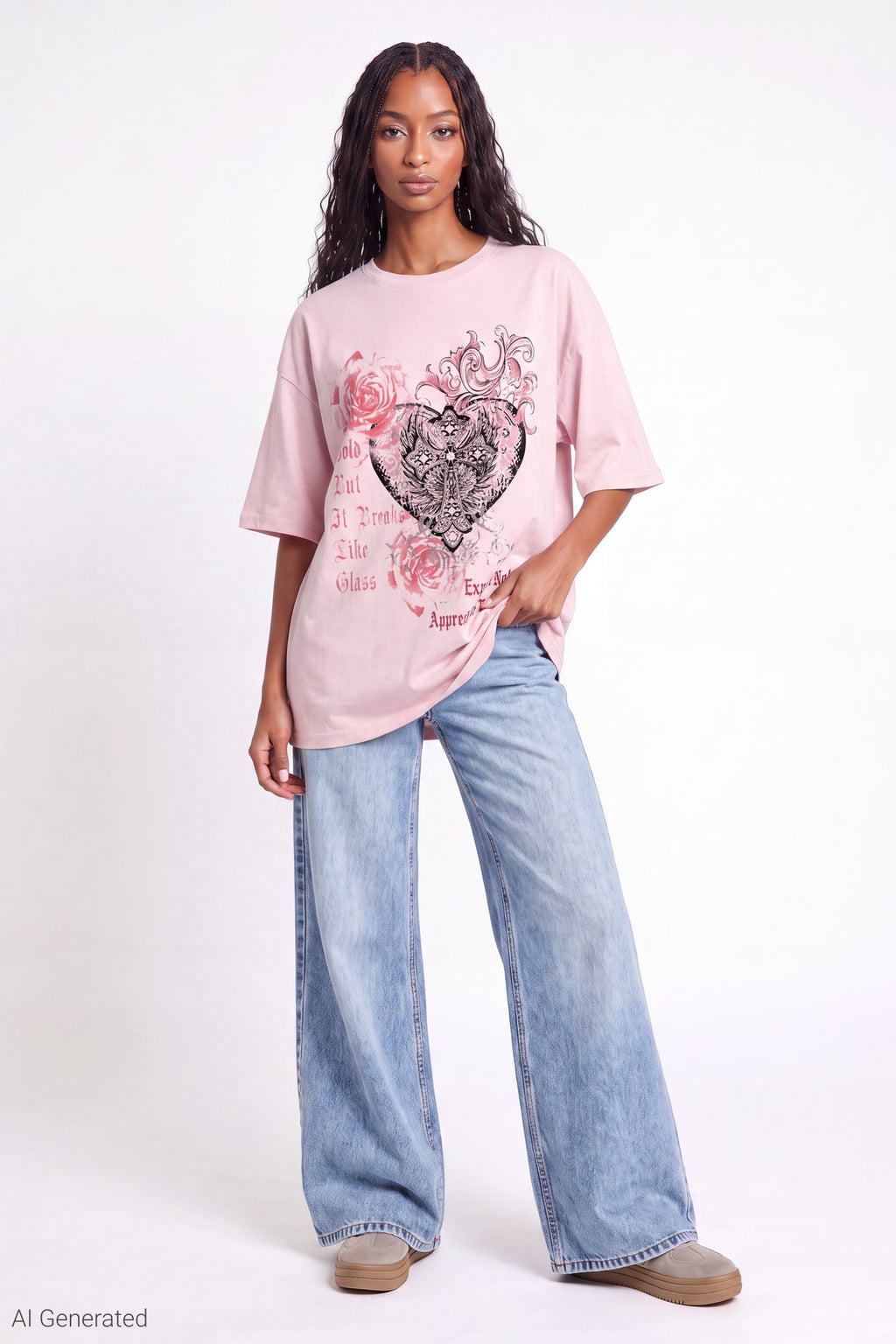 Oversized Soft Graphic T-Shirt
