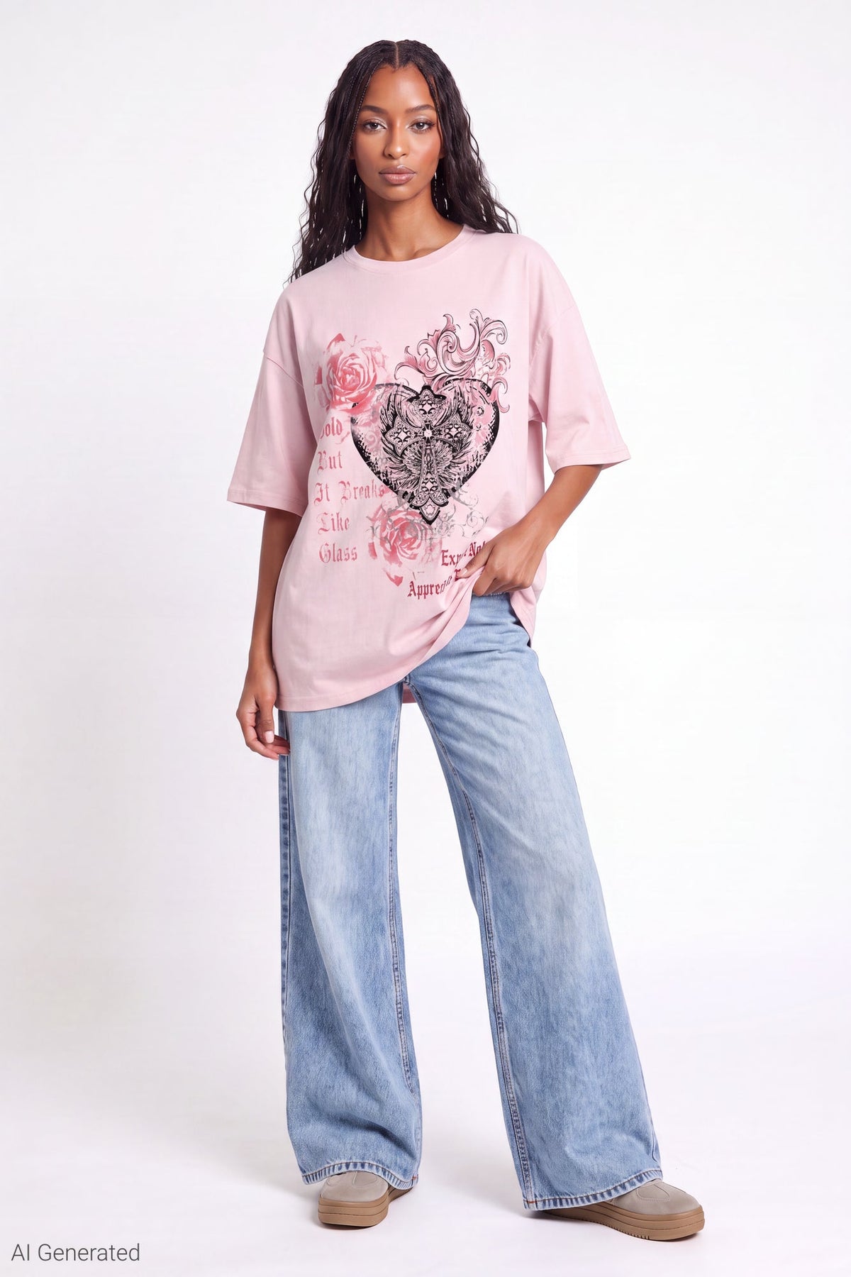 Oversized Soft Graphic T-Shirt