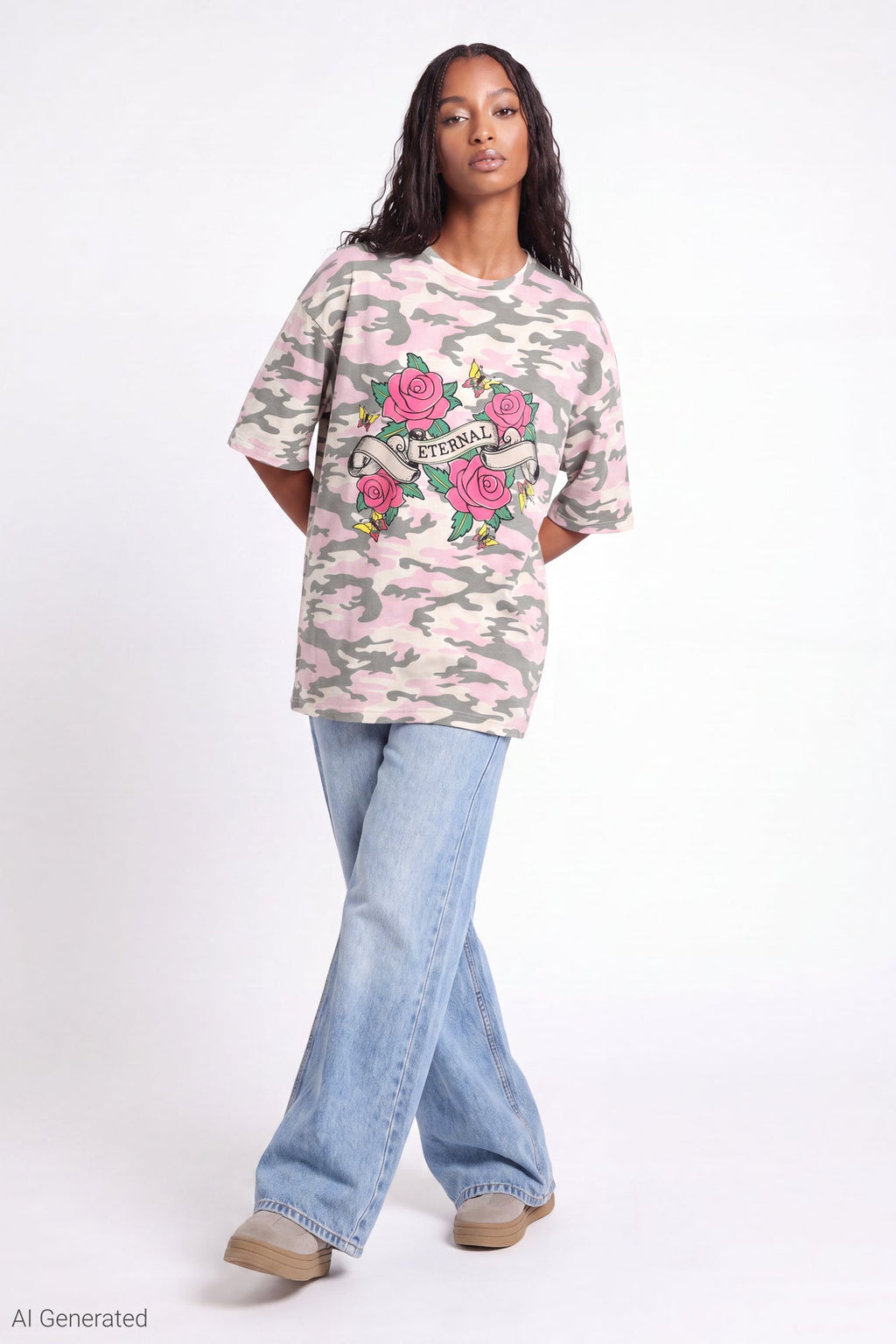 Oversized Soft Graphic T-Shirt