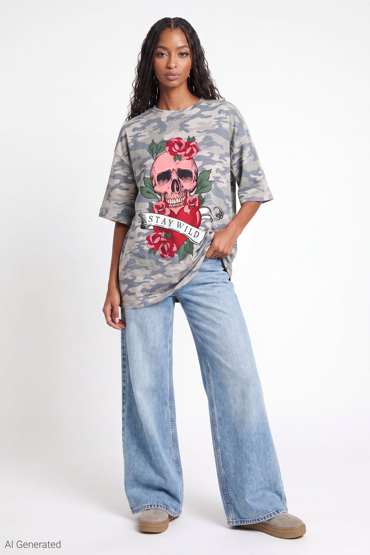 Oversized Soft Graphic T-Shirt