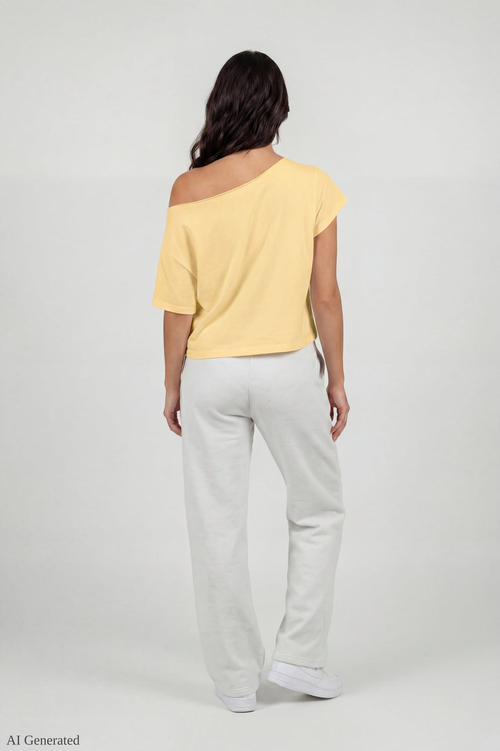 Off-Shoulder Summer Graphic T-Shirt