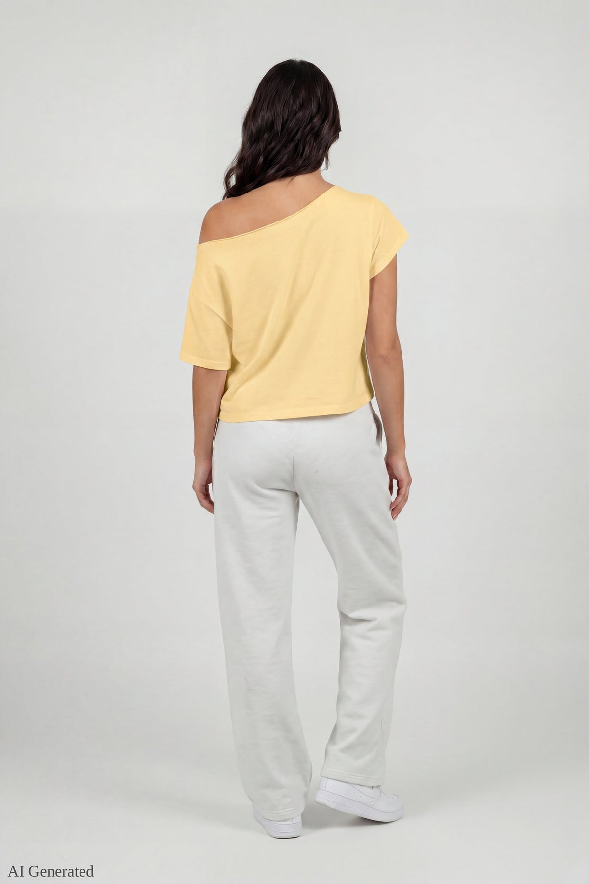 Off-Shoulder Summer Graphic T-Shirt