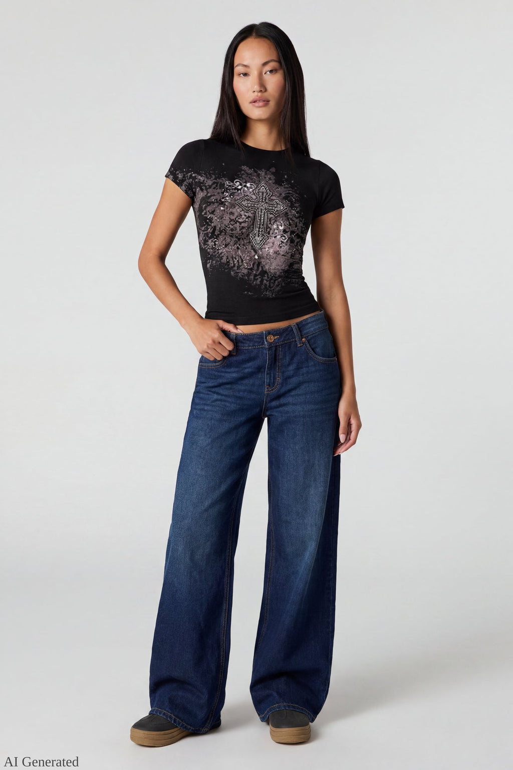 Graphic Fitted T-Shirt
