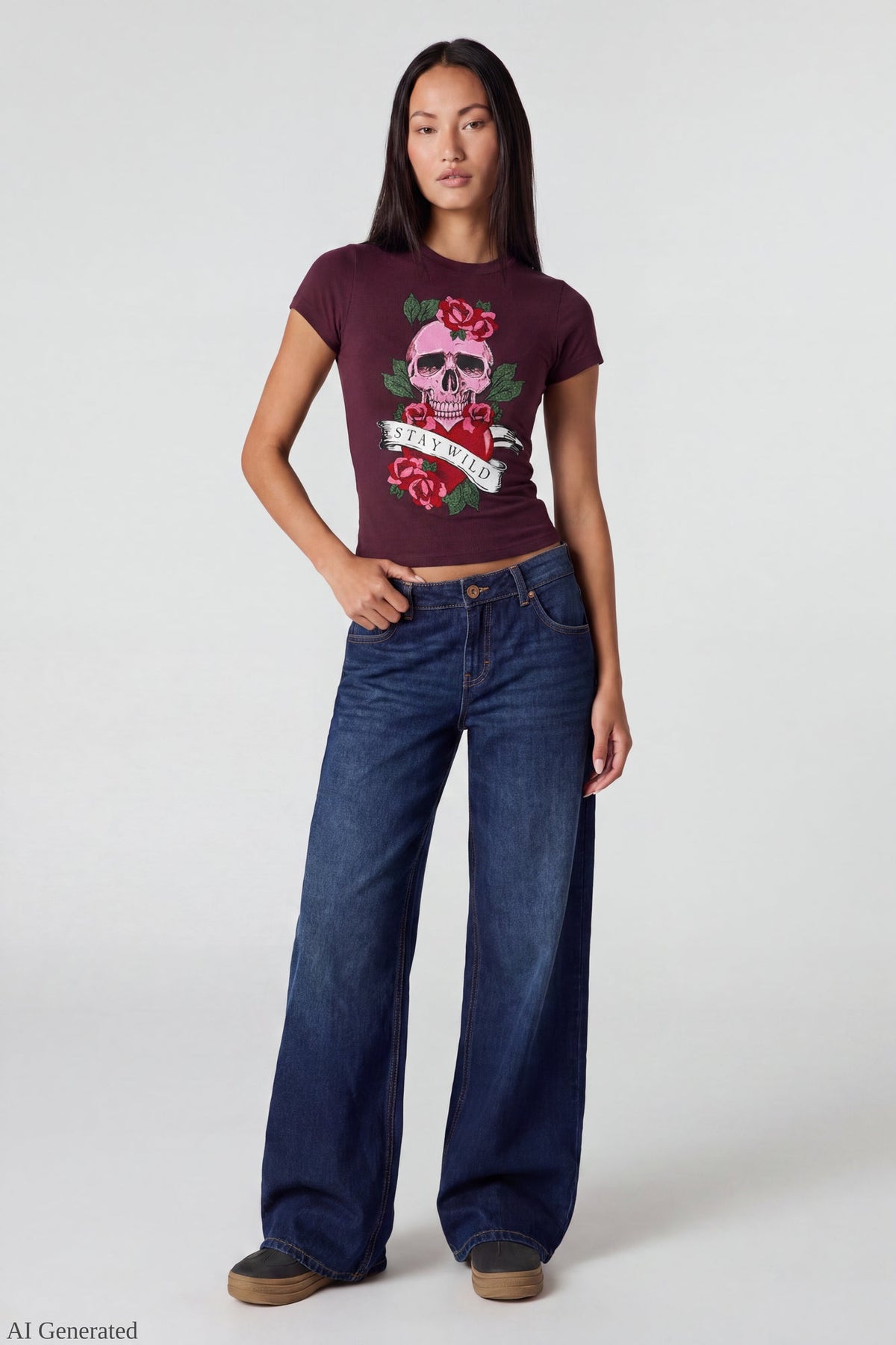 Graphic Fitted T-Shirt