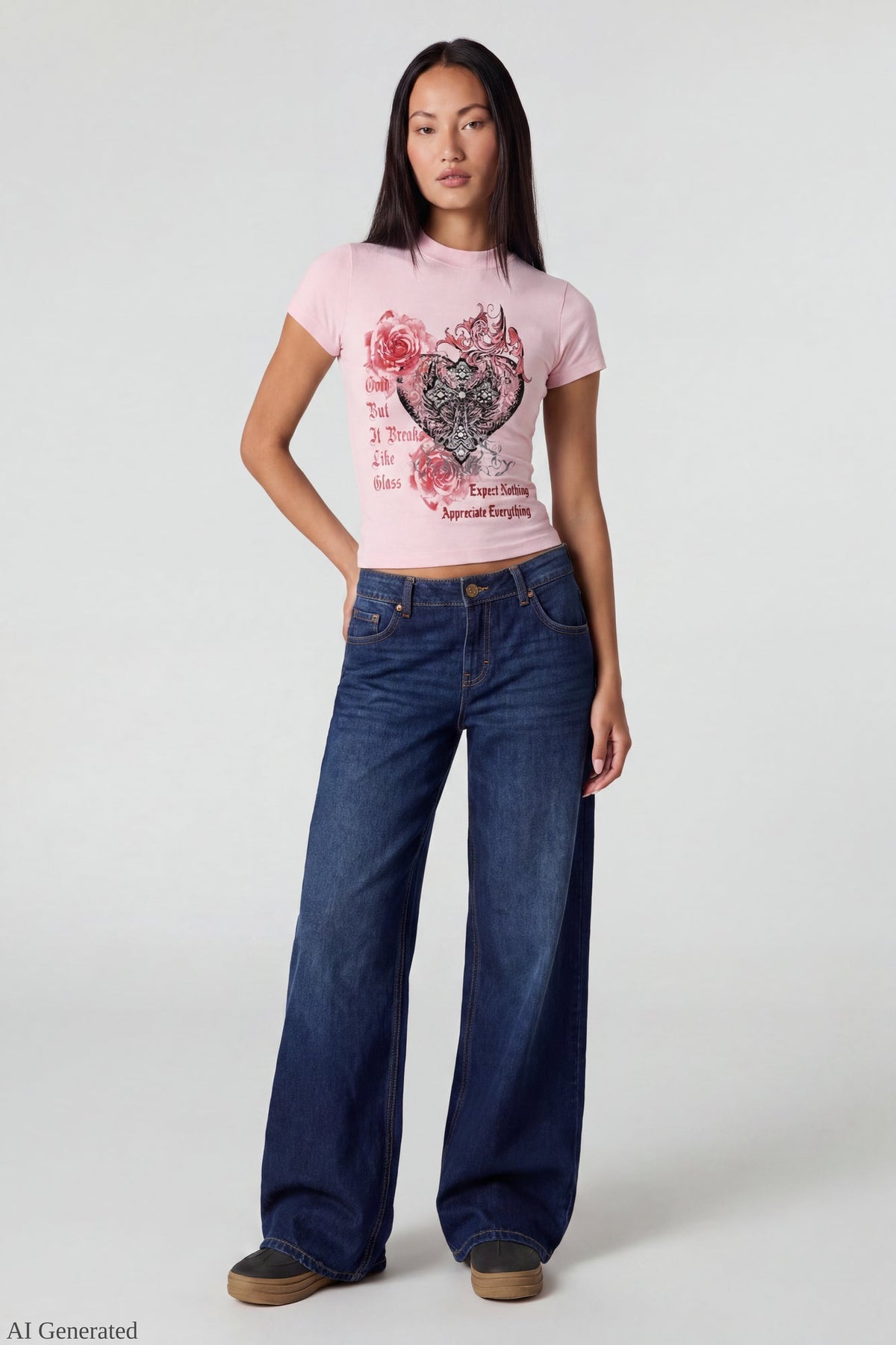 Graphic Fitted T-Shirt