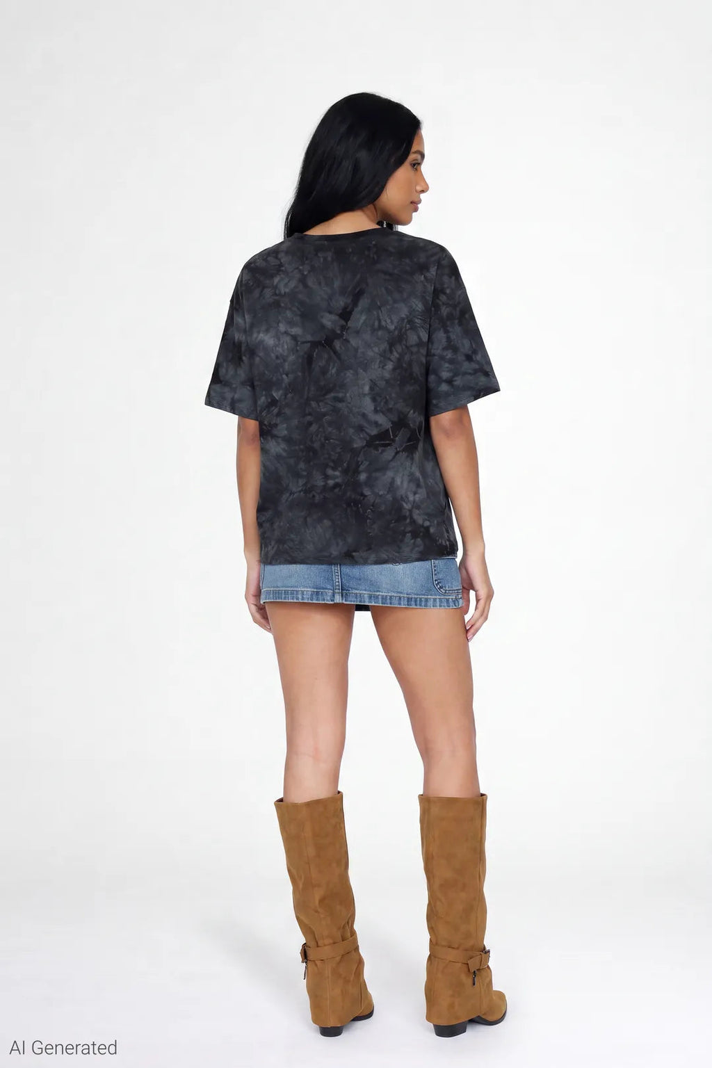 Tie Dye Graphic Boyfriend T-Shirt