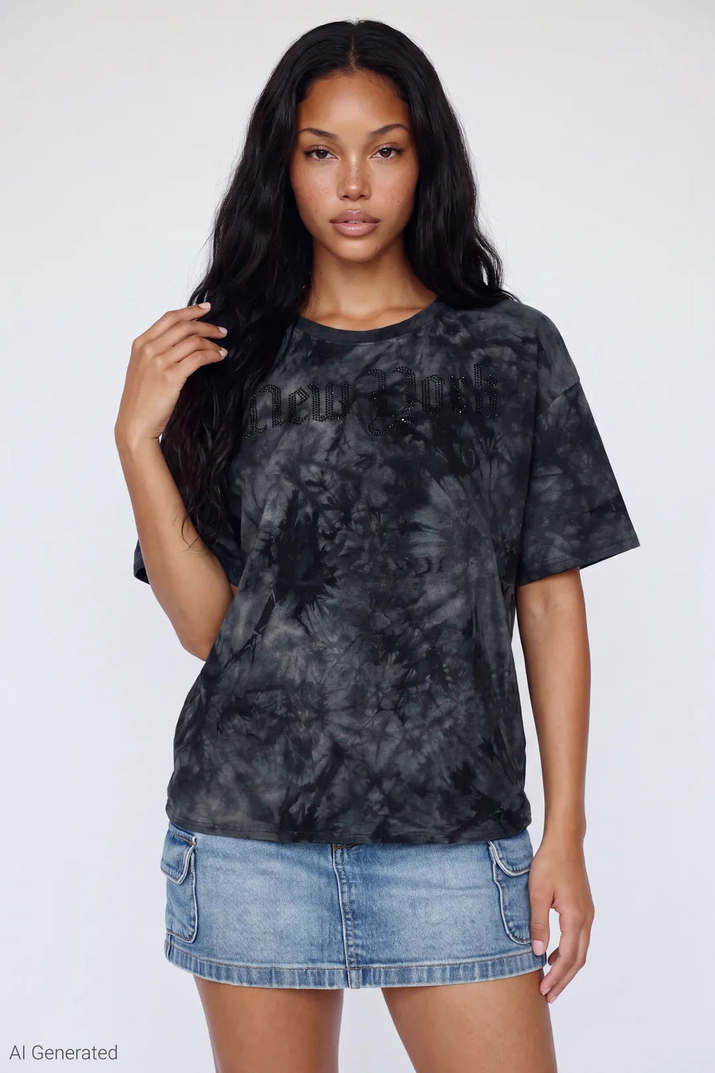 Tie Dye Graphic Boyfriend T-Shirt