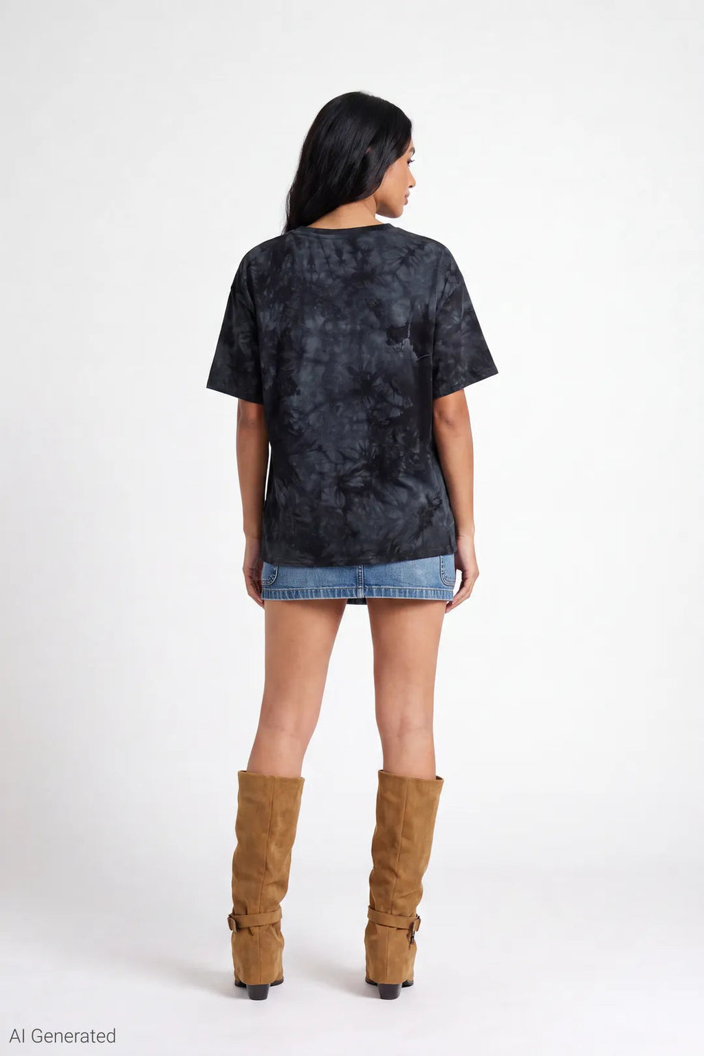 Tie Dye Graphic Boyfriend T-Shirt