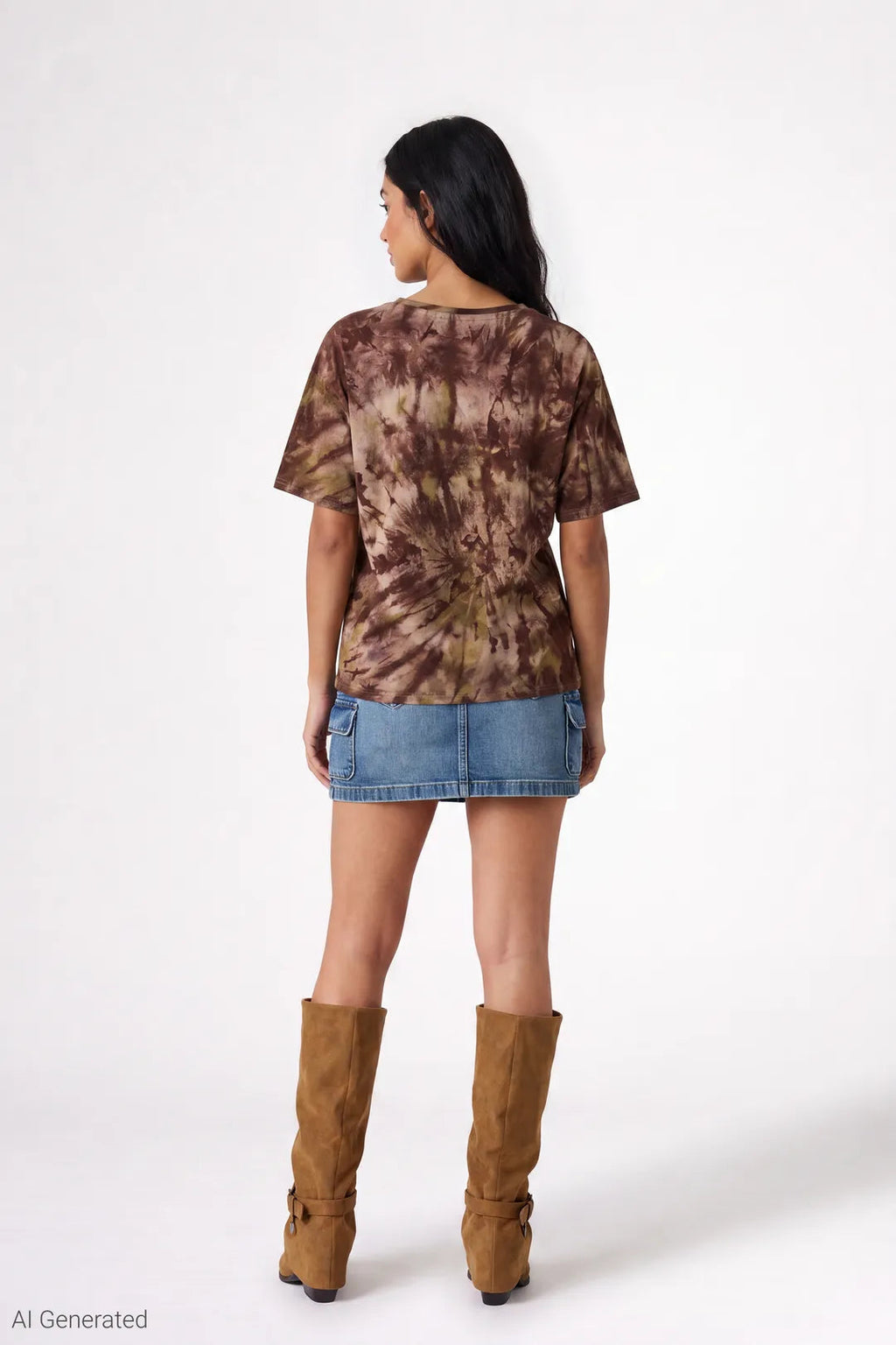 Tie Dye Graphic Boyfriend T-Shirt
