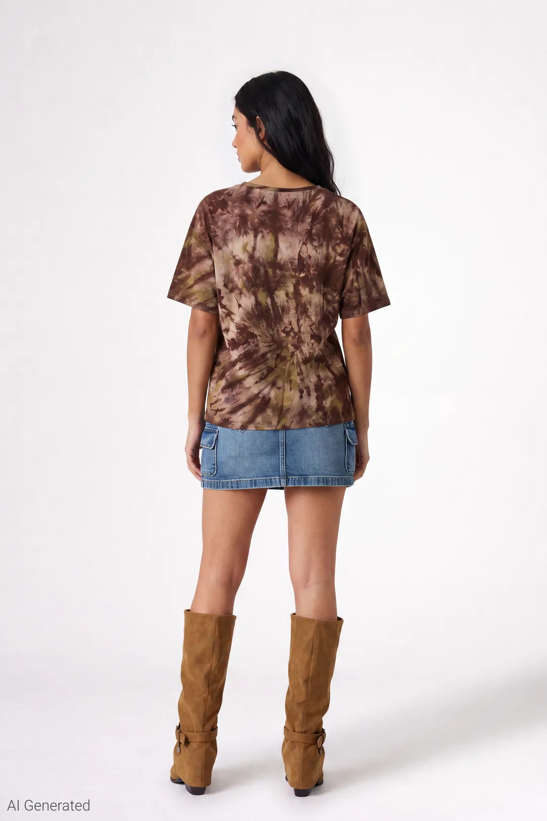 Tie Dye Graphic Boyfriend T-Shirt