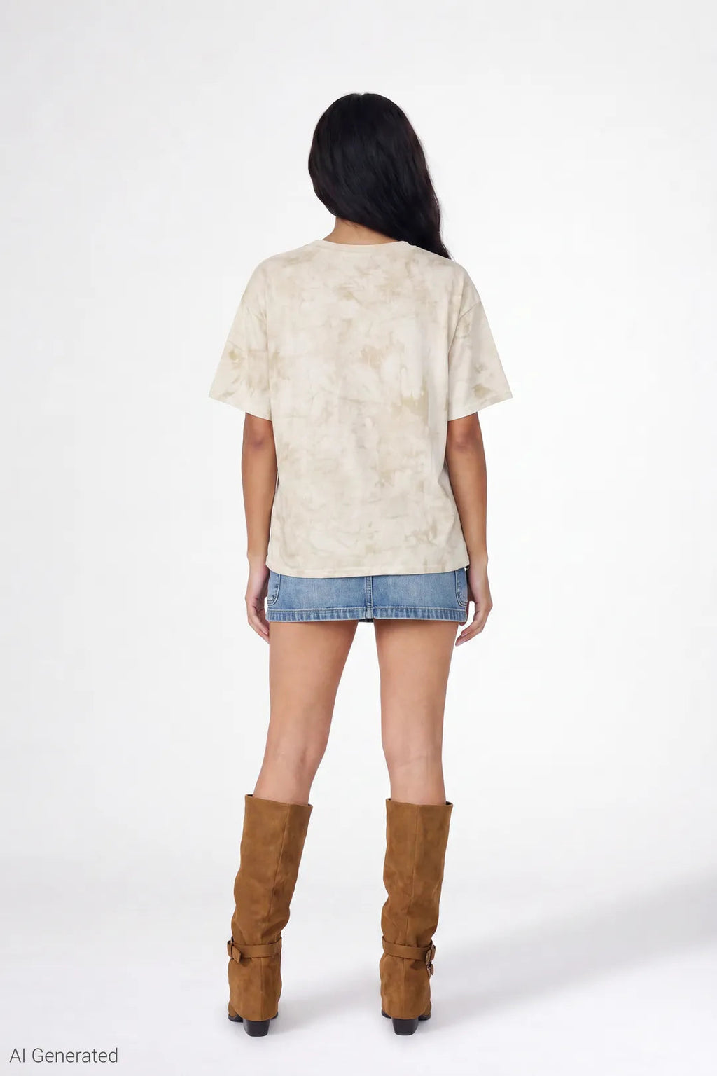 Tie Dye Graphic Boyfriend T-Shirt