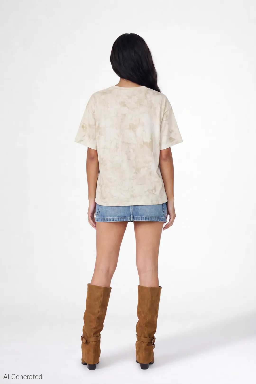 Tie Dye Graphic Boyfriend T-Shirt