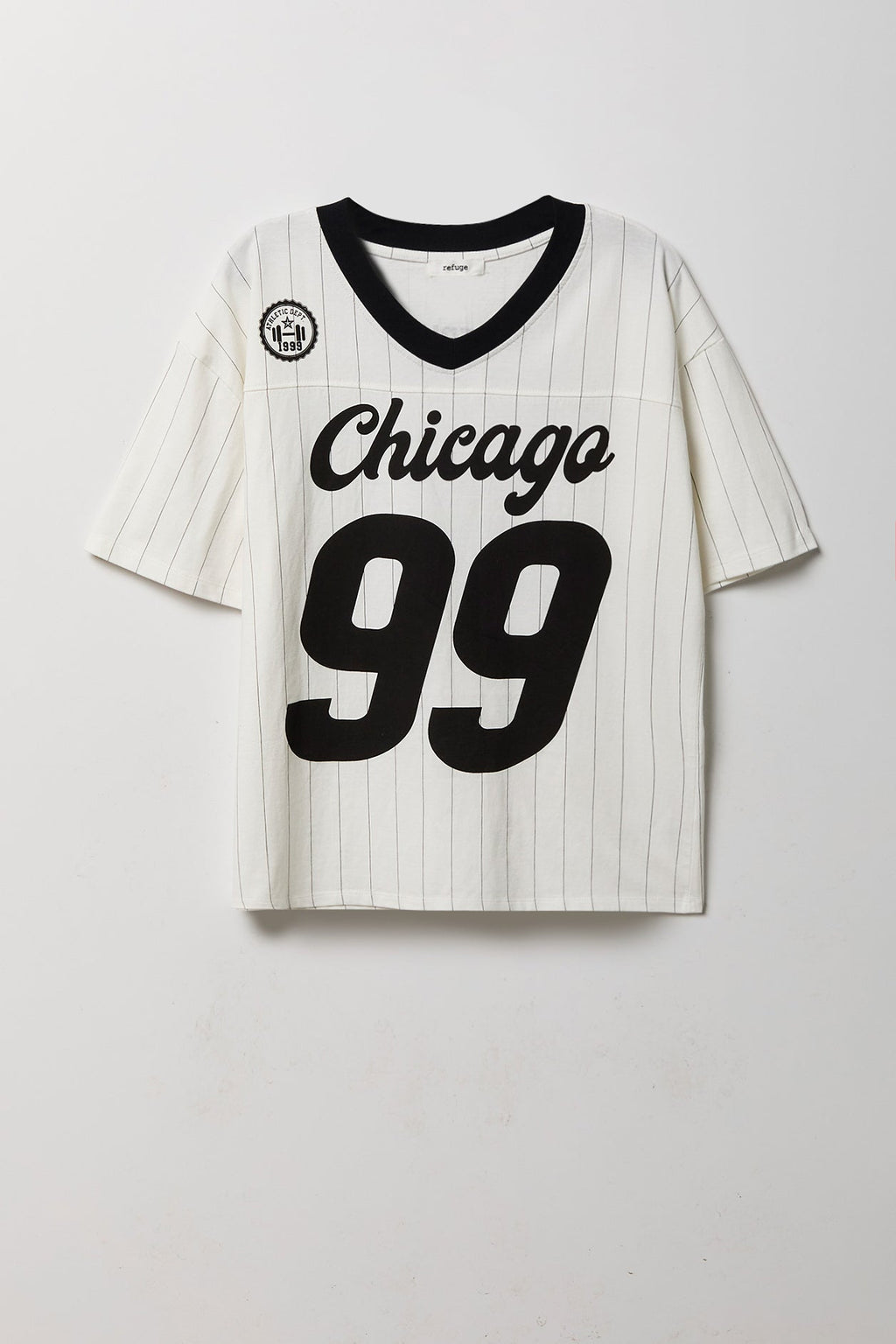 Graphic V-Neck Jersey T-Shirt