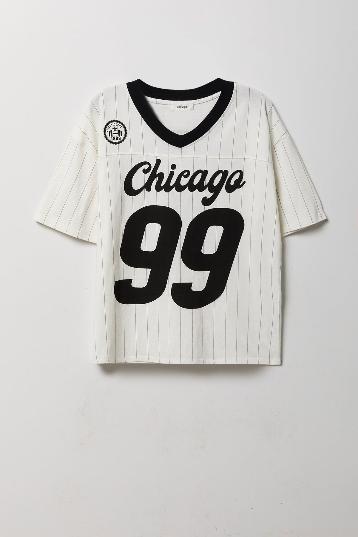 Graphic V-Neck Jersey T-Shirt