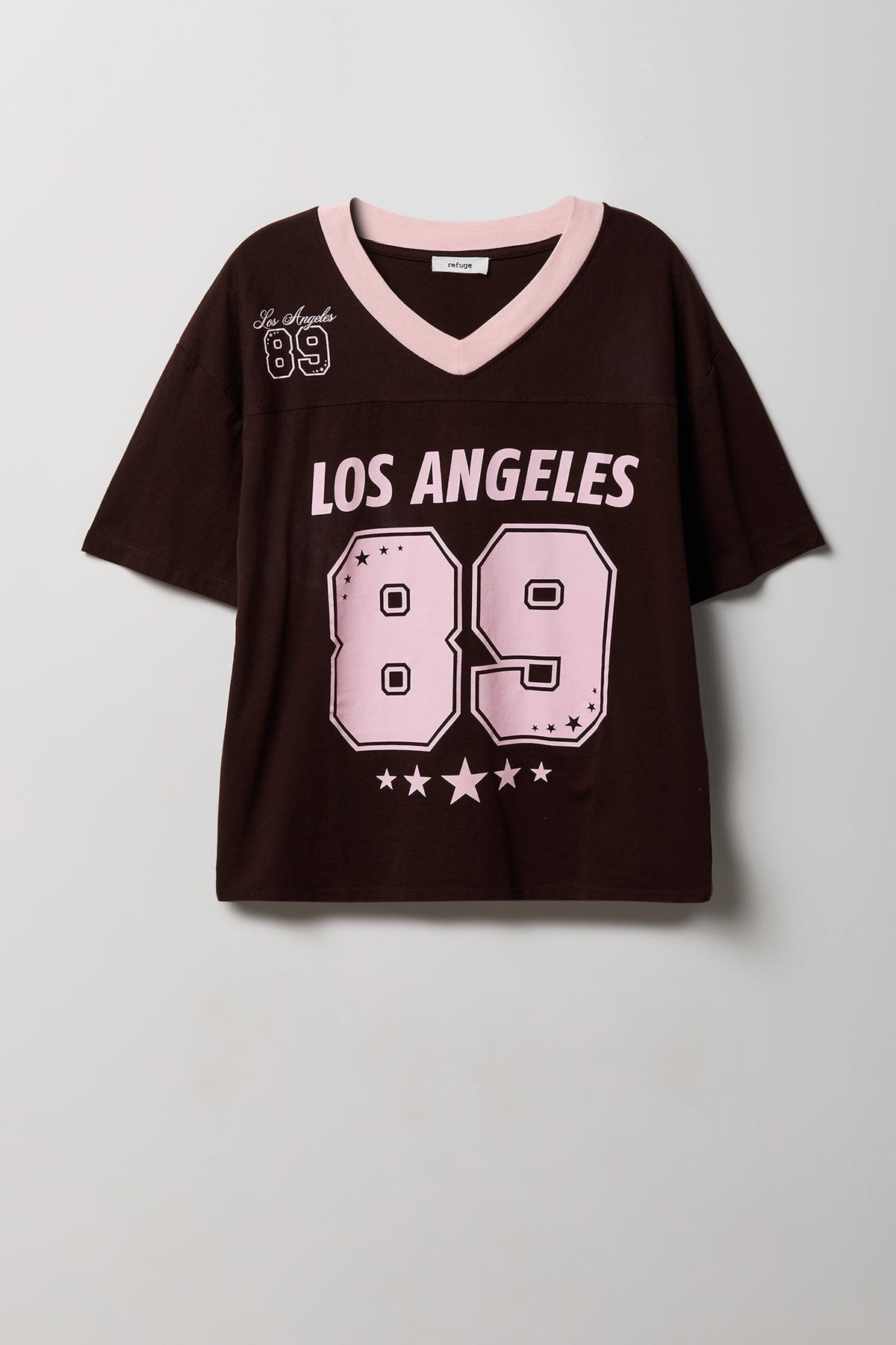 Graphic V-Neck Jersey T-Shirt
