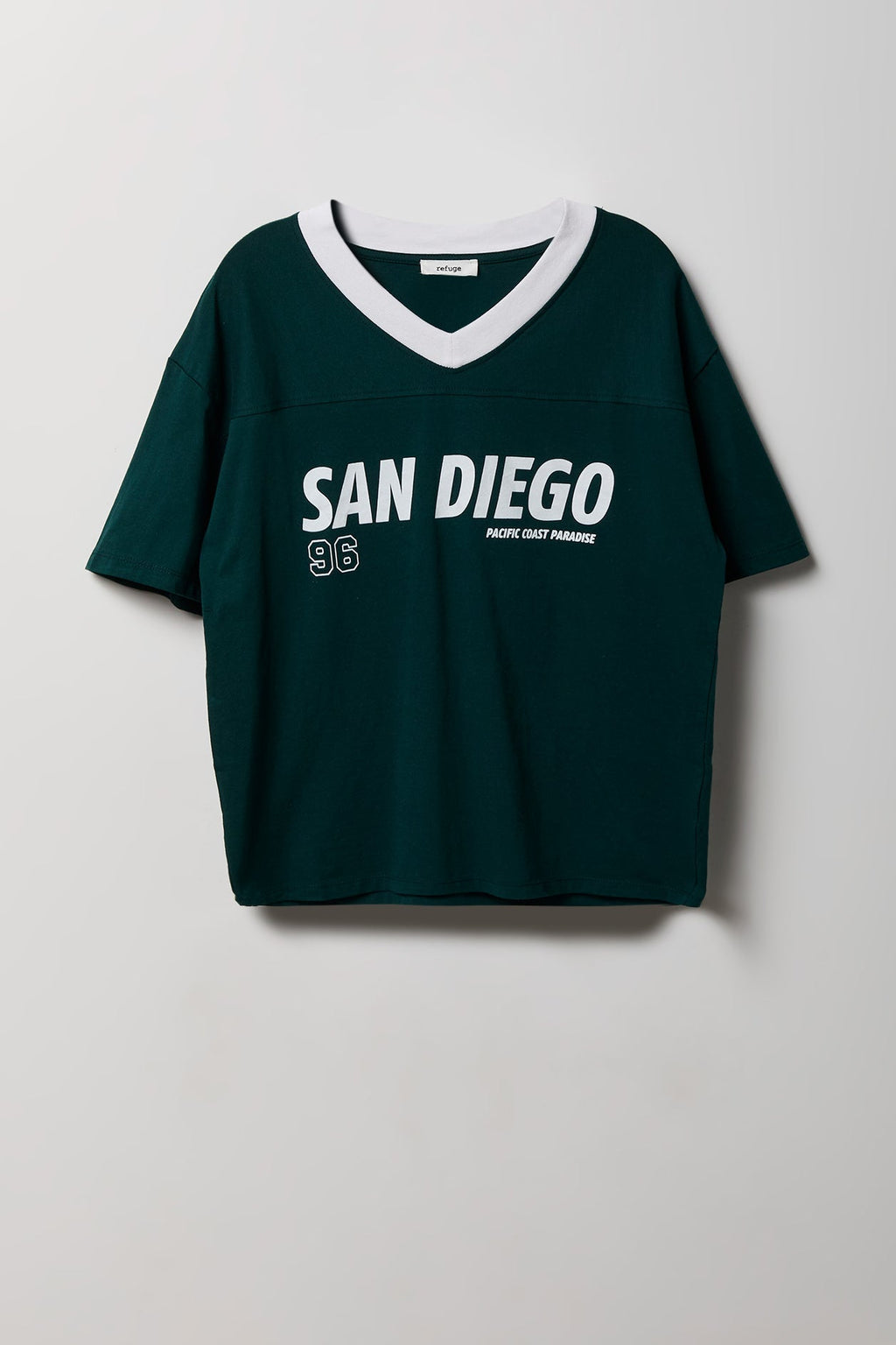 Graphic V-Neck Jersey T-Shirt