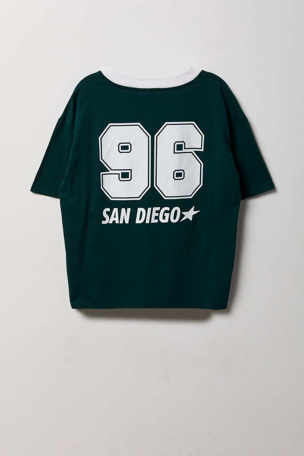 Graphic V-Neck Jersey T-Shirt