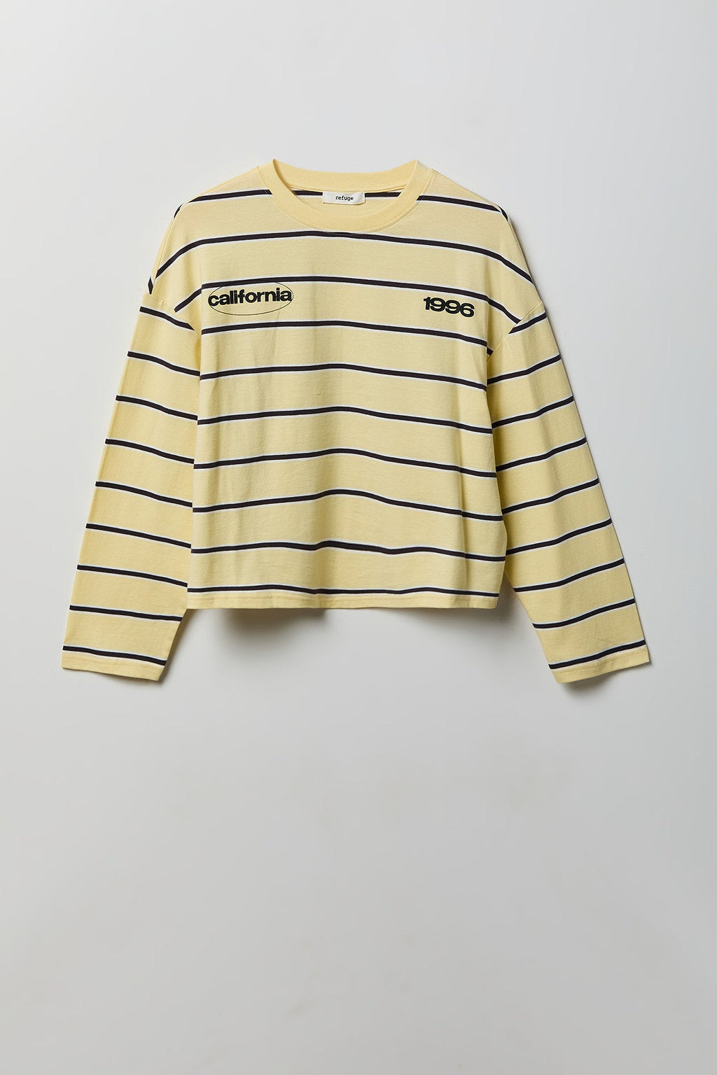 Graphic Striped Long Sleeve Top