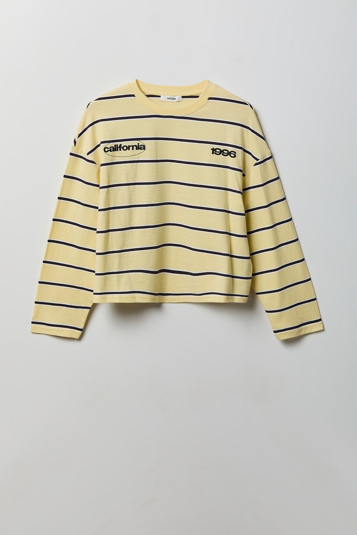 Graphic Striped Long Sleeve Top