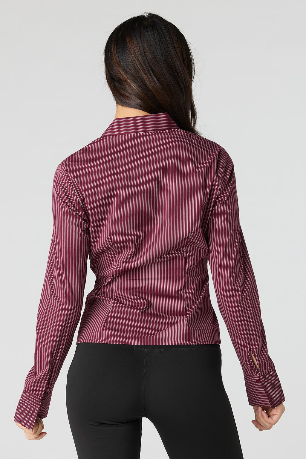 Slim Fit Button-Up Top