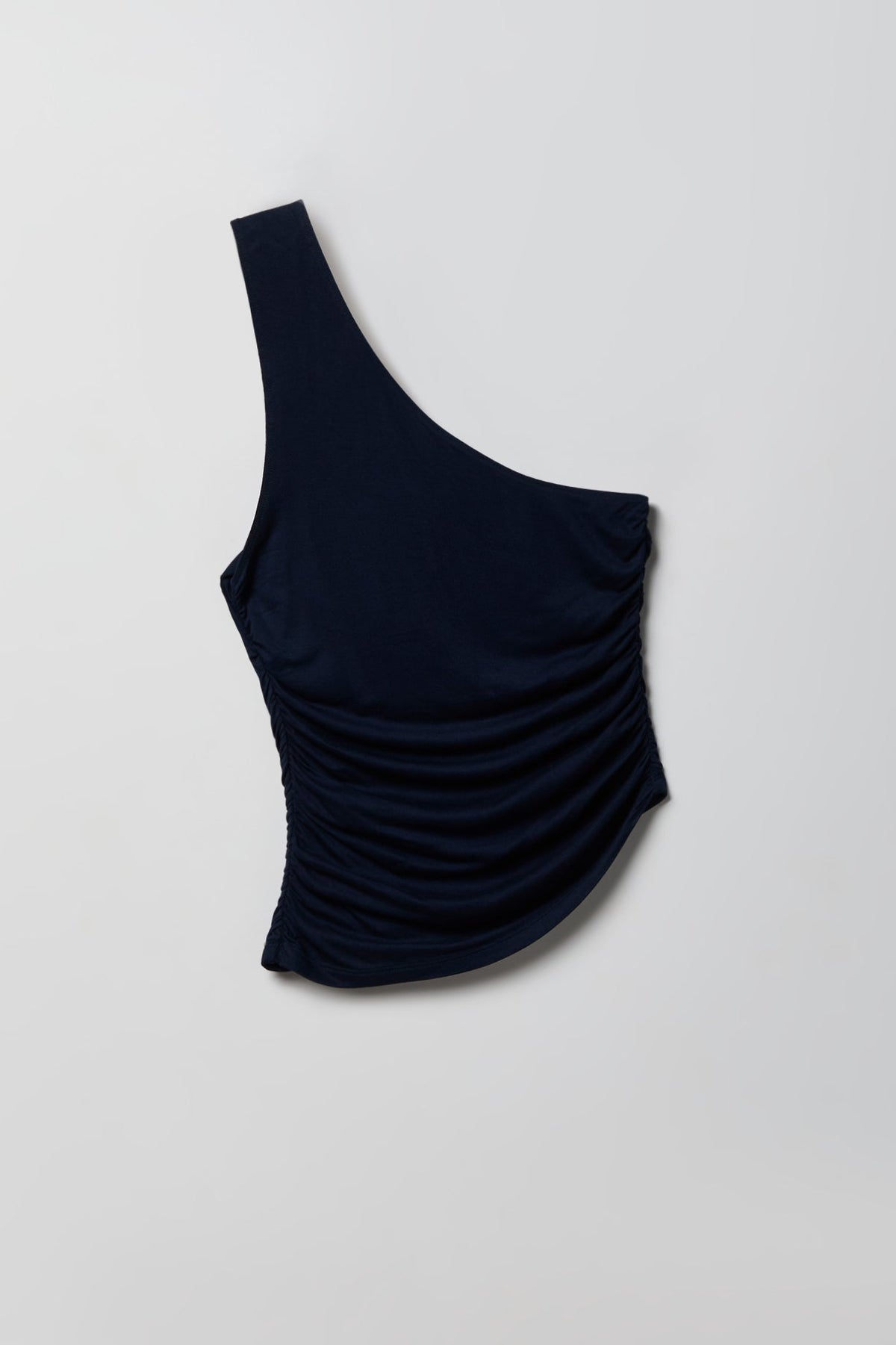 Ruched One Shoulder Top