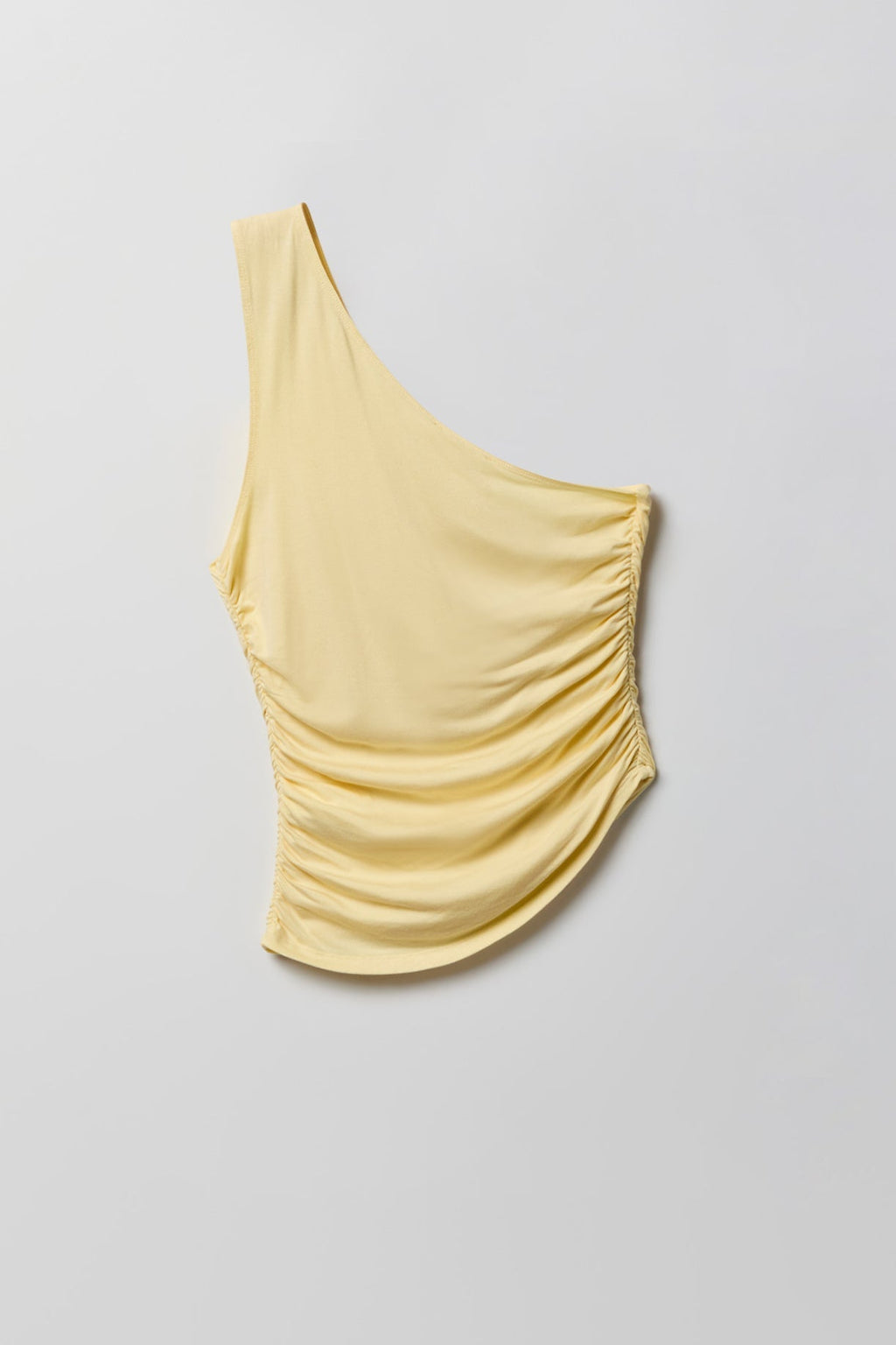 Ruched One Shoulder Top