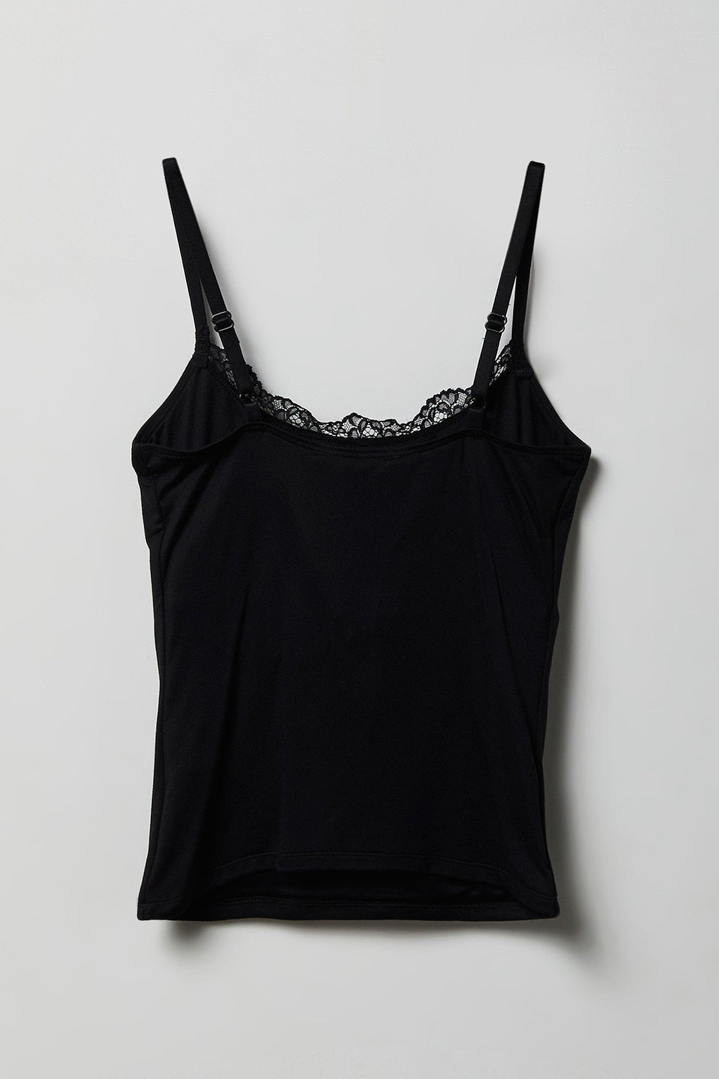 Luxe Heavy Contour Braless Lace Trim Tank