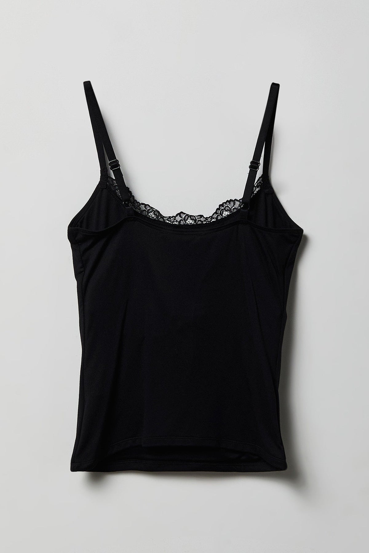 Luxe Heavy Contour Braless Lace Trim Tank