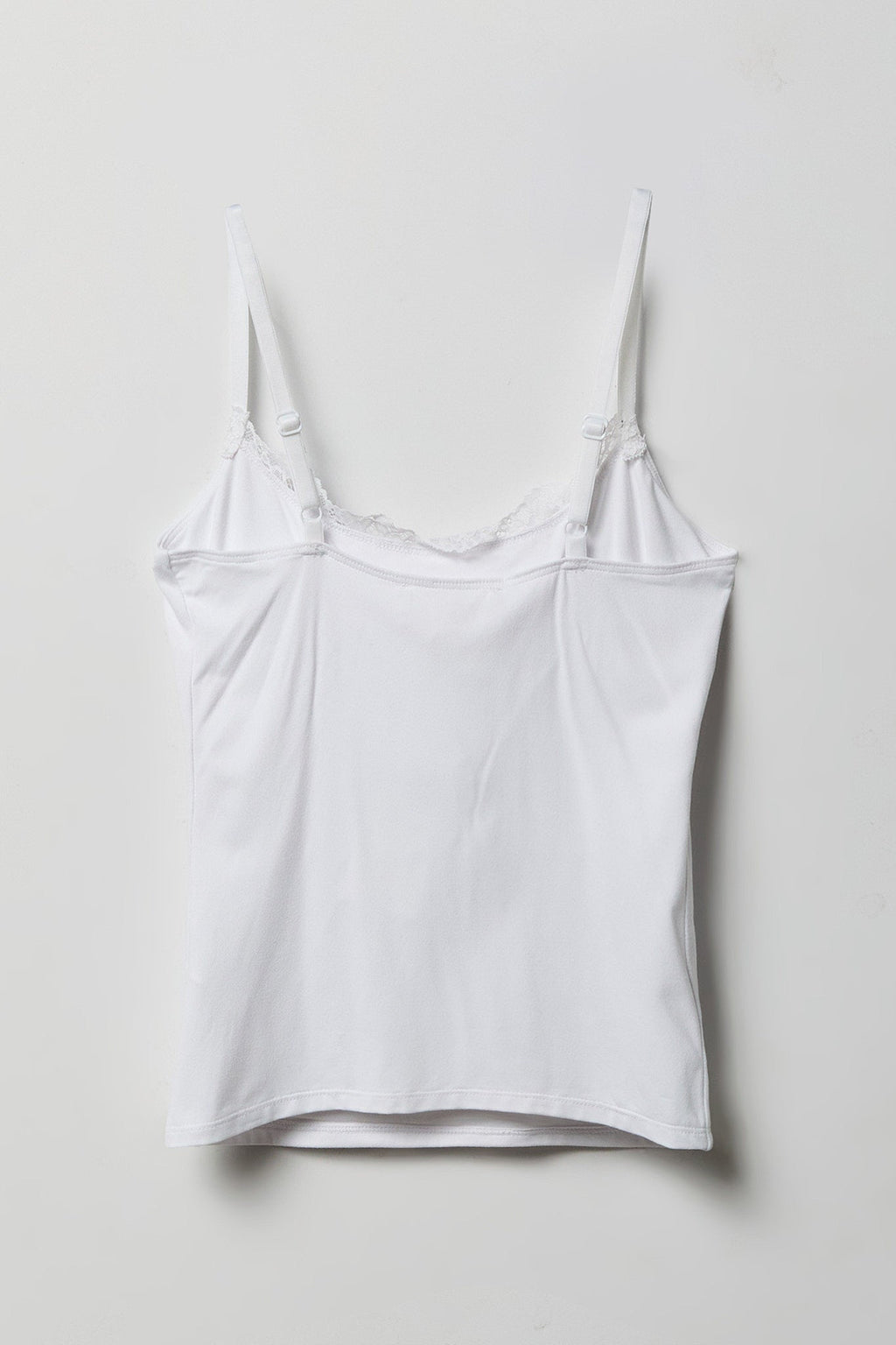 Luxe Heavy Contour Braless Lace Trim Tank