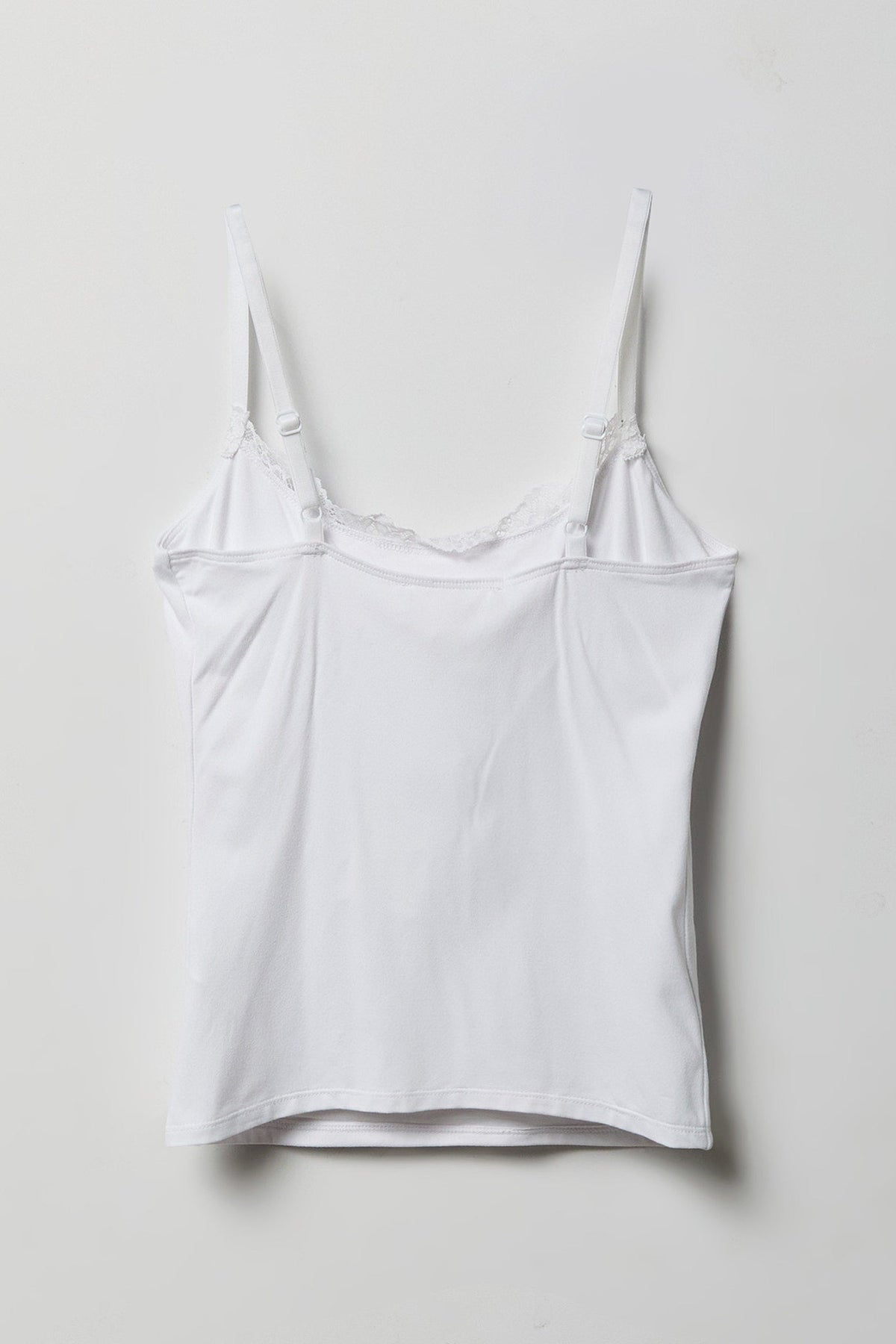 Luxe Heavy Contour Braless Lace Trim Tank