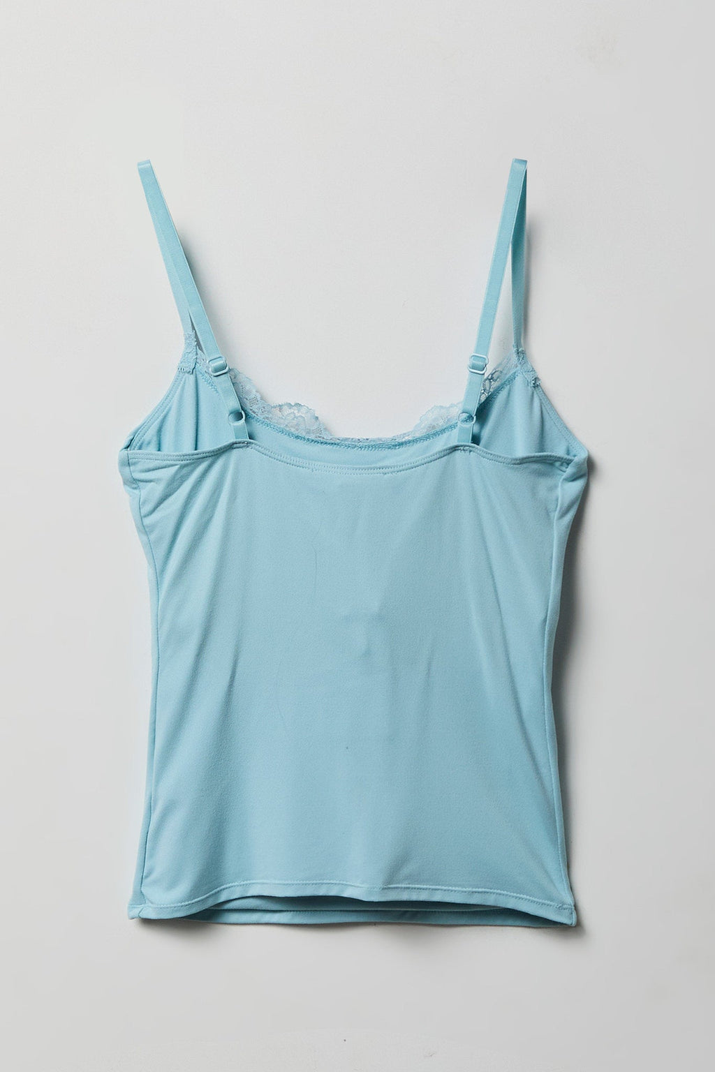 Luxe Heavy Contour Braless Lace Trim Tank