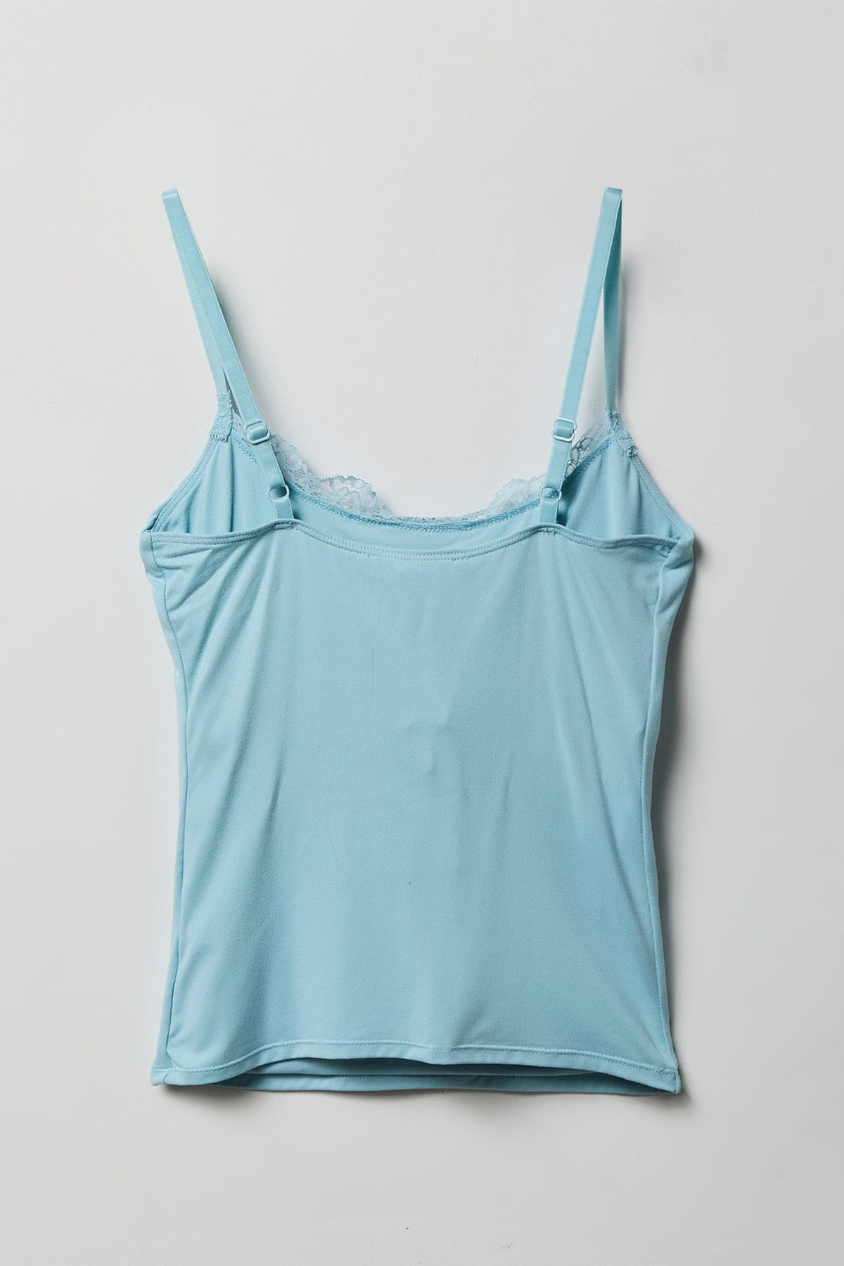 Luxe Heavy Contour Braless Lace Trim Tank
