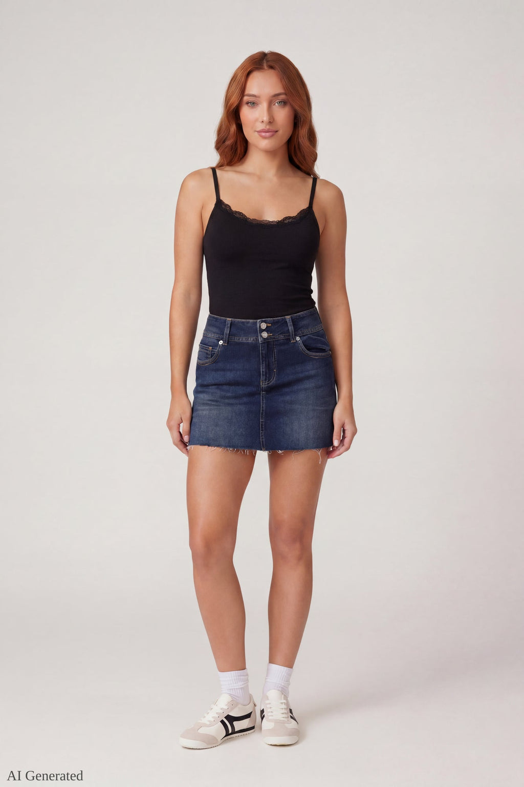 Luxe Heavy Contour Braless Lace Trim Tank