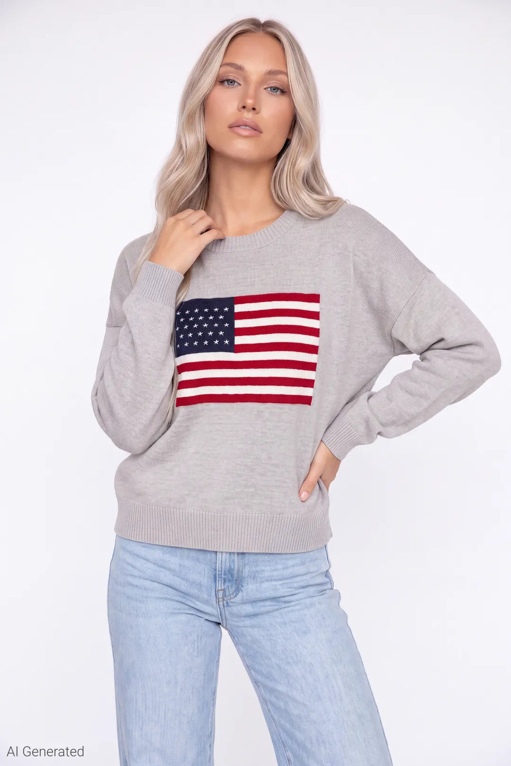 Jacquard Knit Sweater
