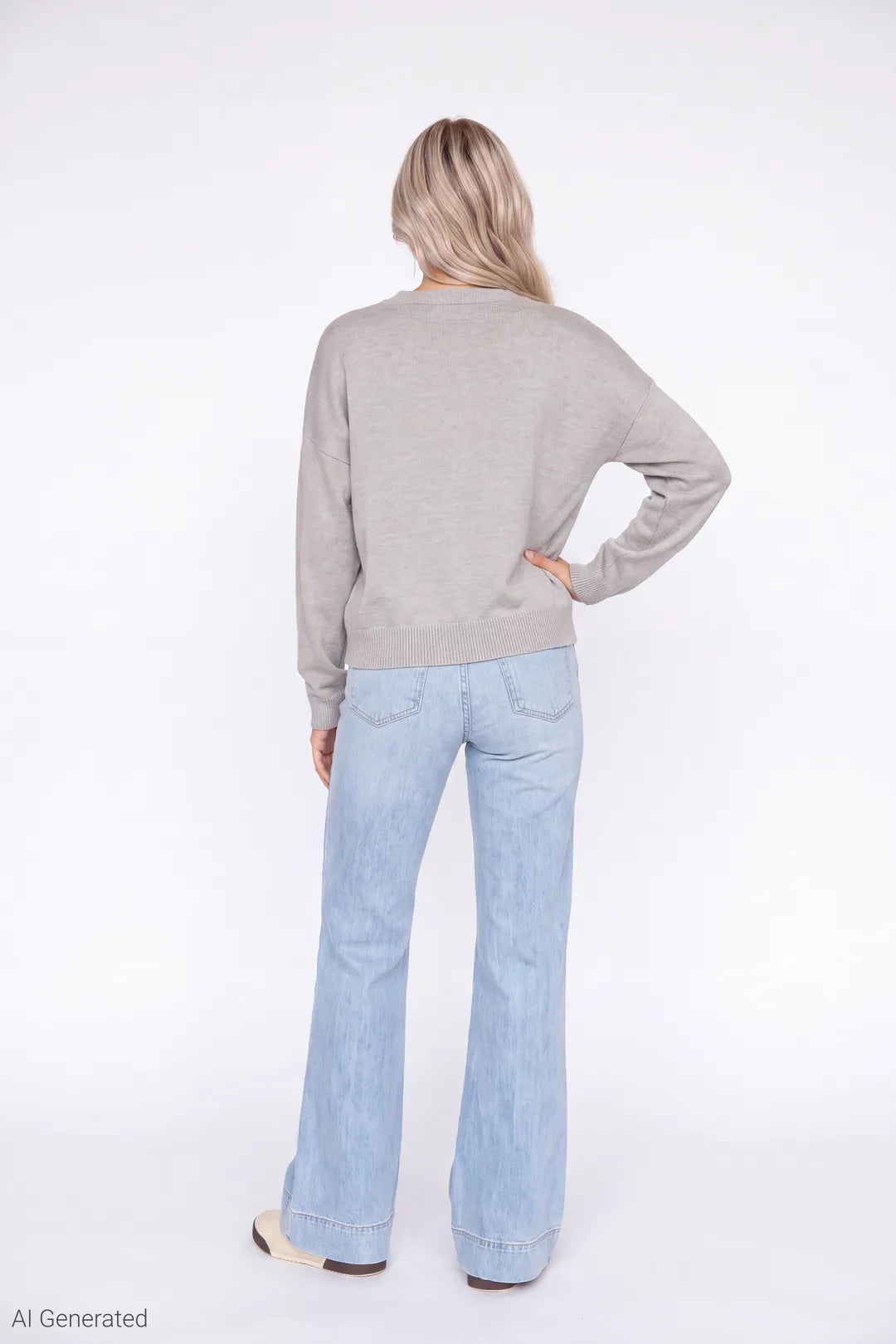 Jacquard Knit Sweater