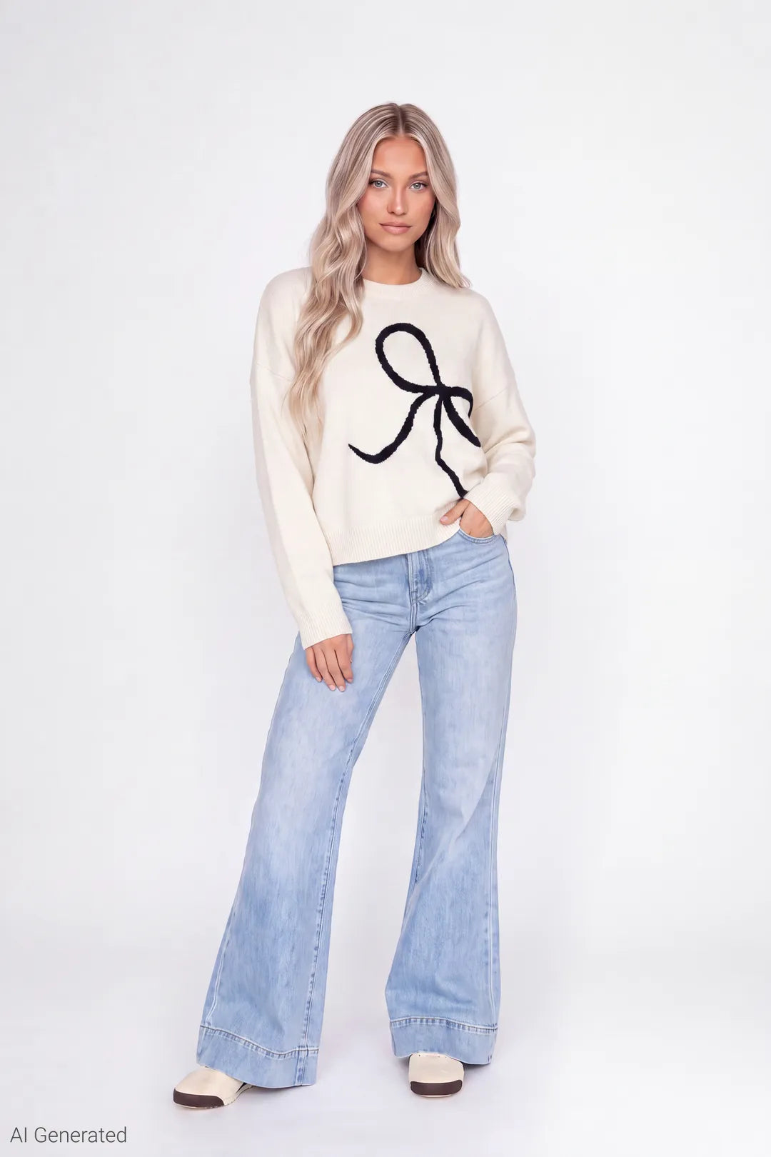 Jacquard Knit Sweater