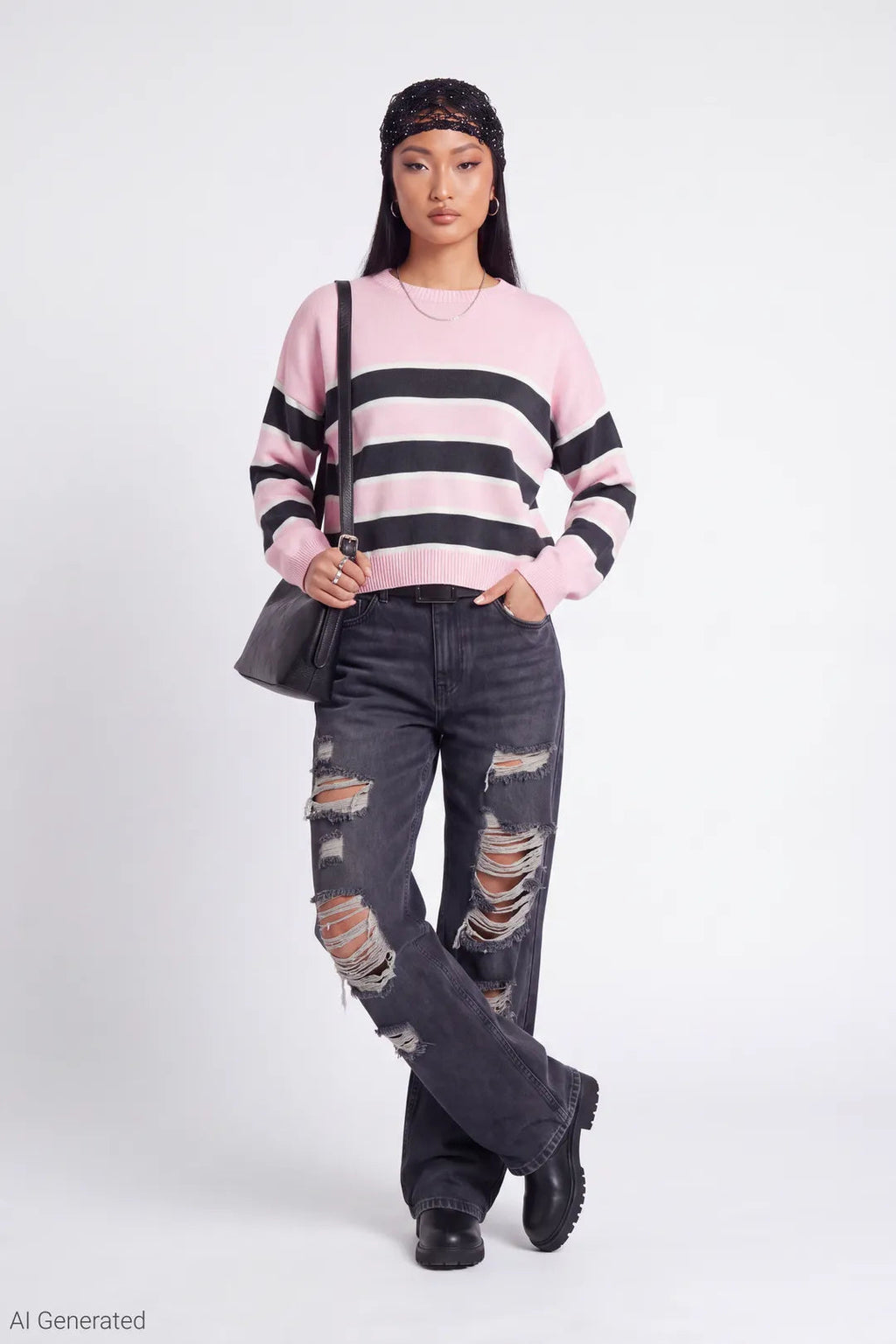 Striped Crewneck Sweater