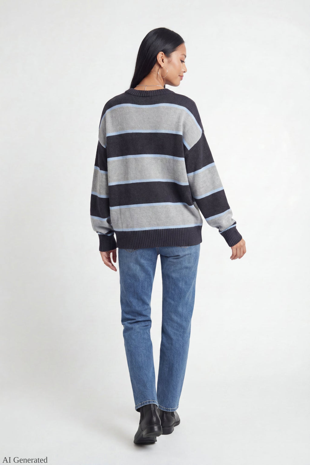 Oversized Striped Sweater