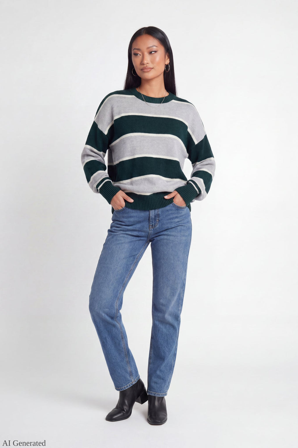 Oversized Striped Sweater