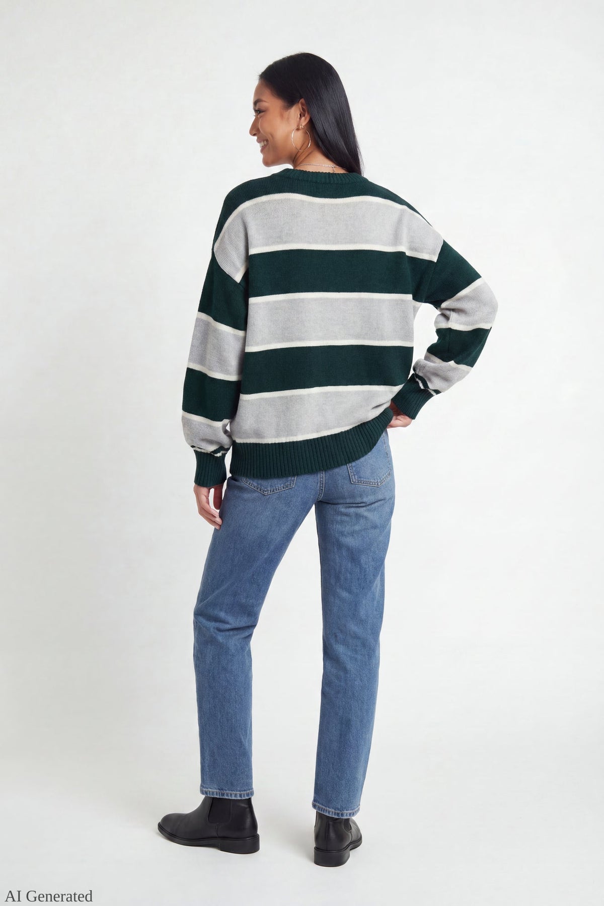 Oversized Striped Sweater