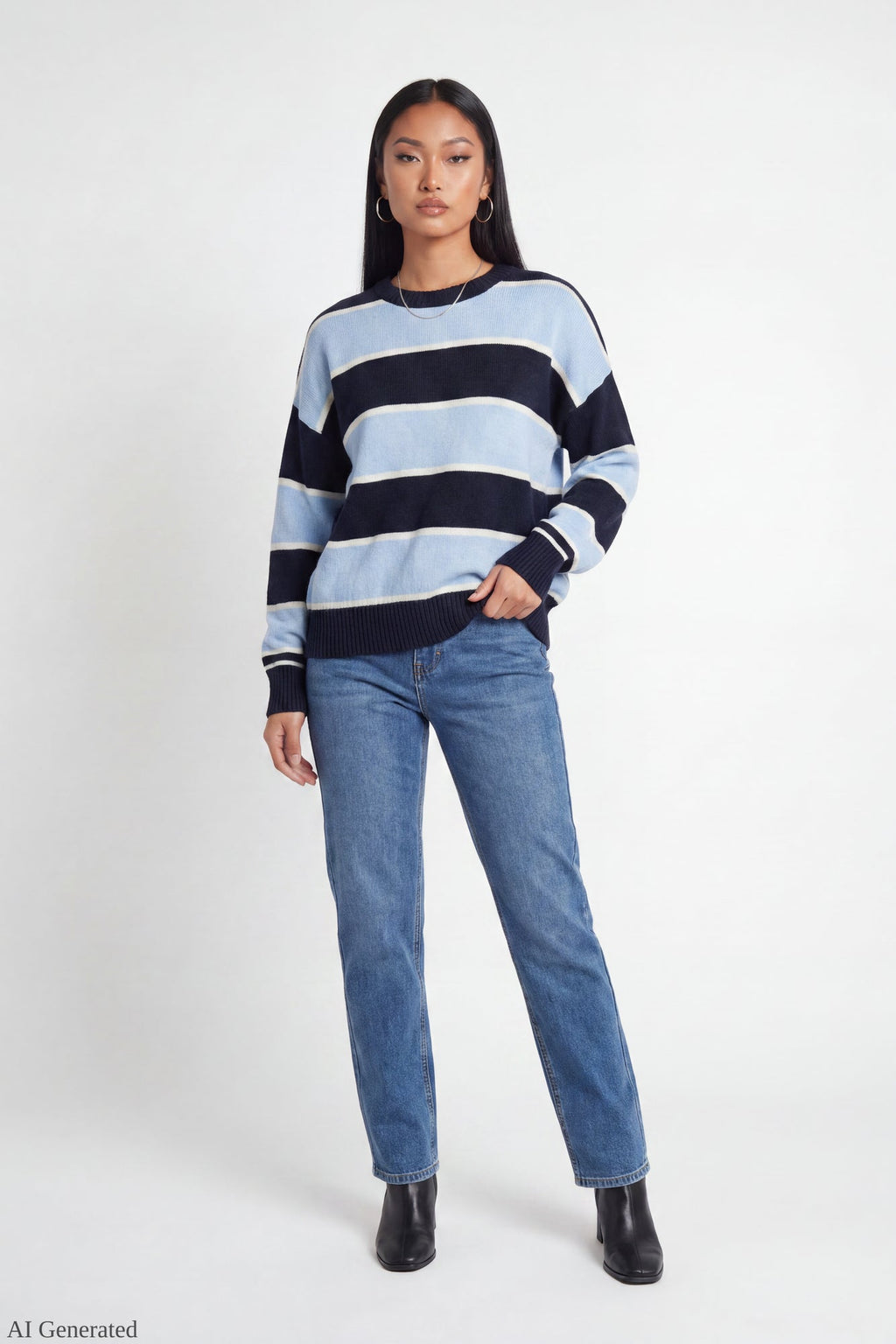 Oversized Striped Sweater