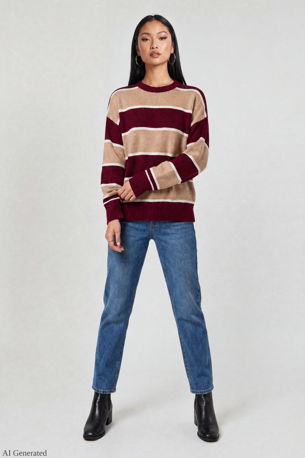 Oversized Striped Sweater