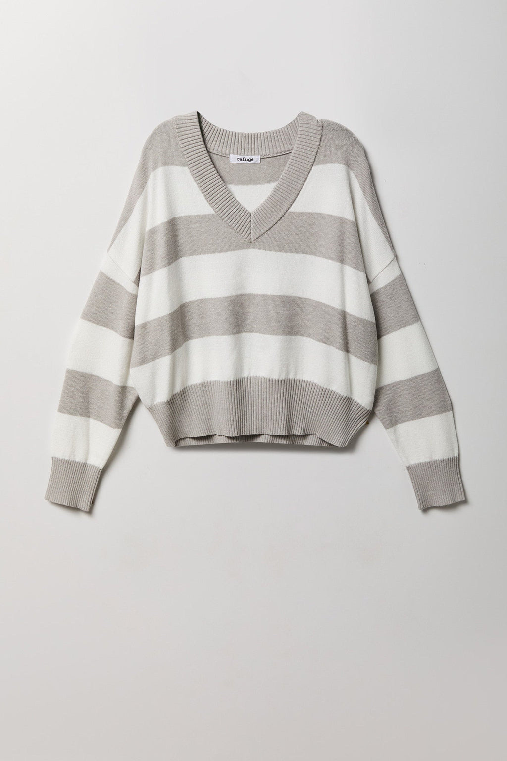 Striped V-Neck Sweater