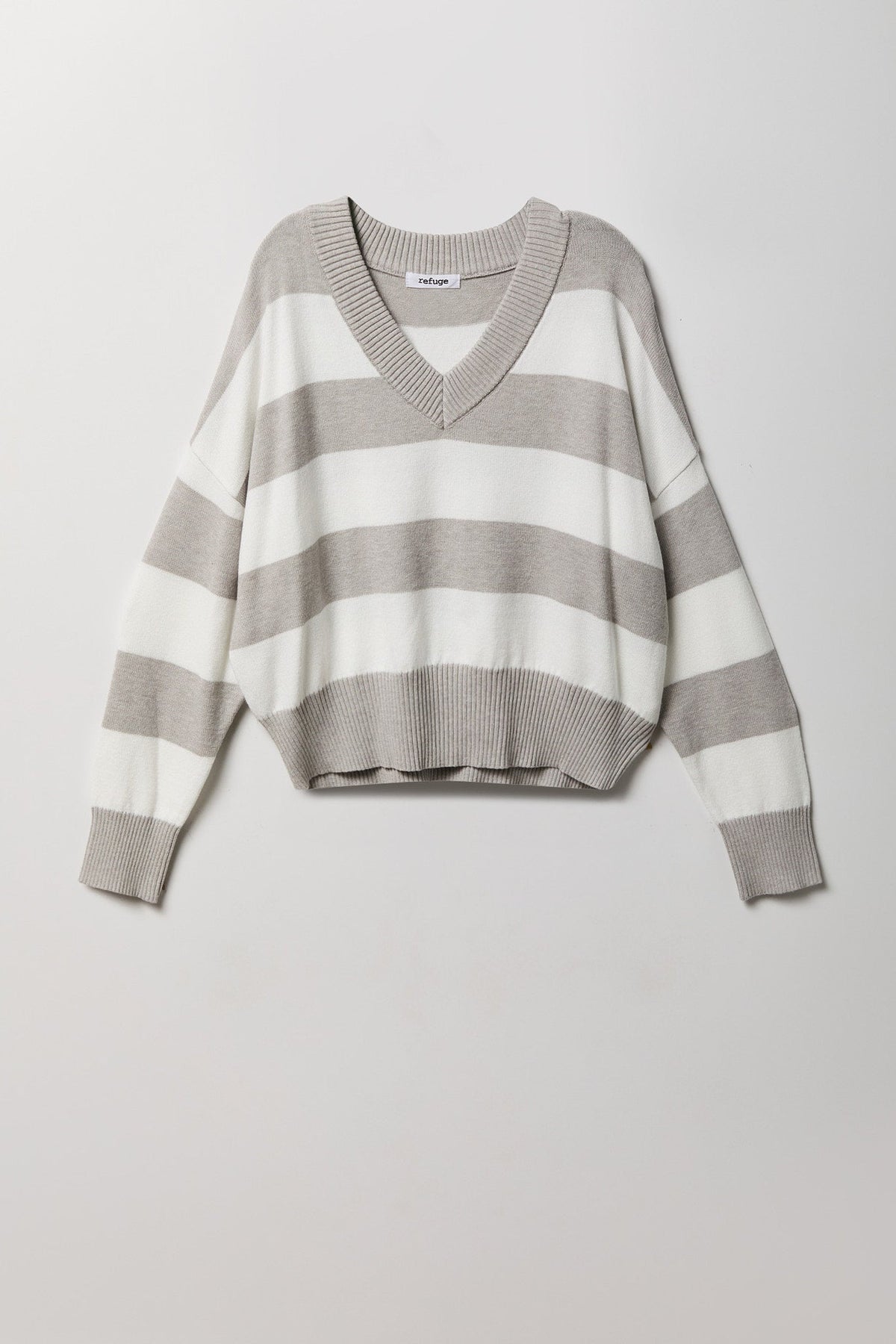 Striped V-Neck Sweater